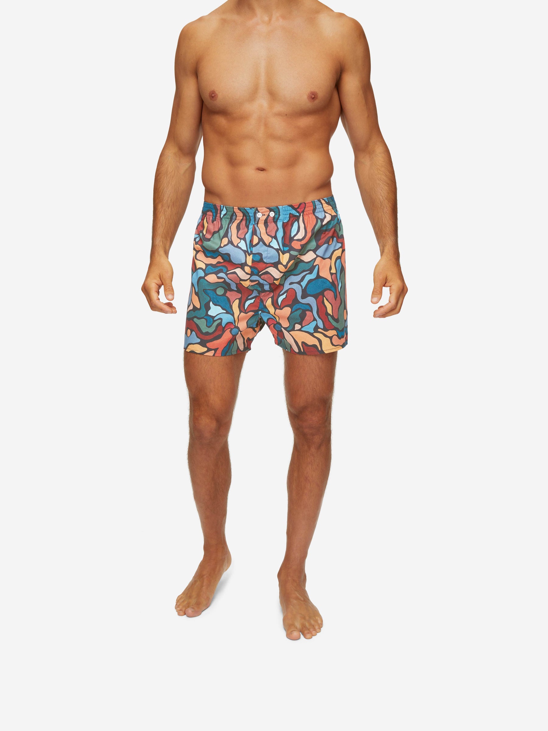 Men's Classic Fit Boxers Ledbury 61 Cotton Batiste Multi