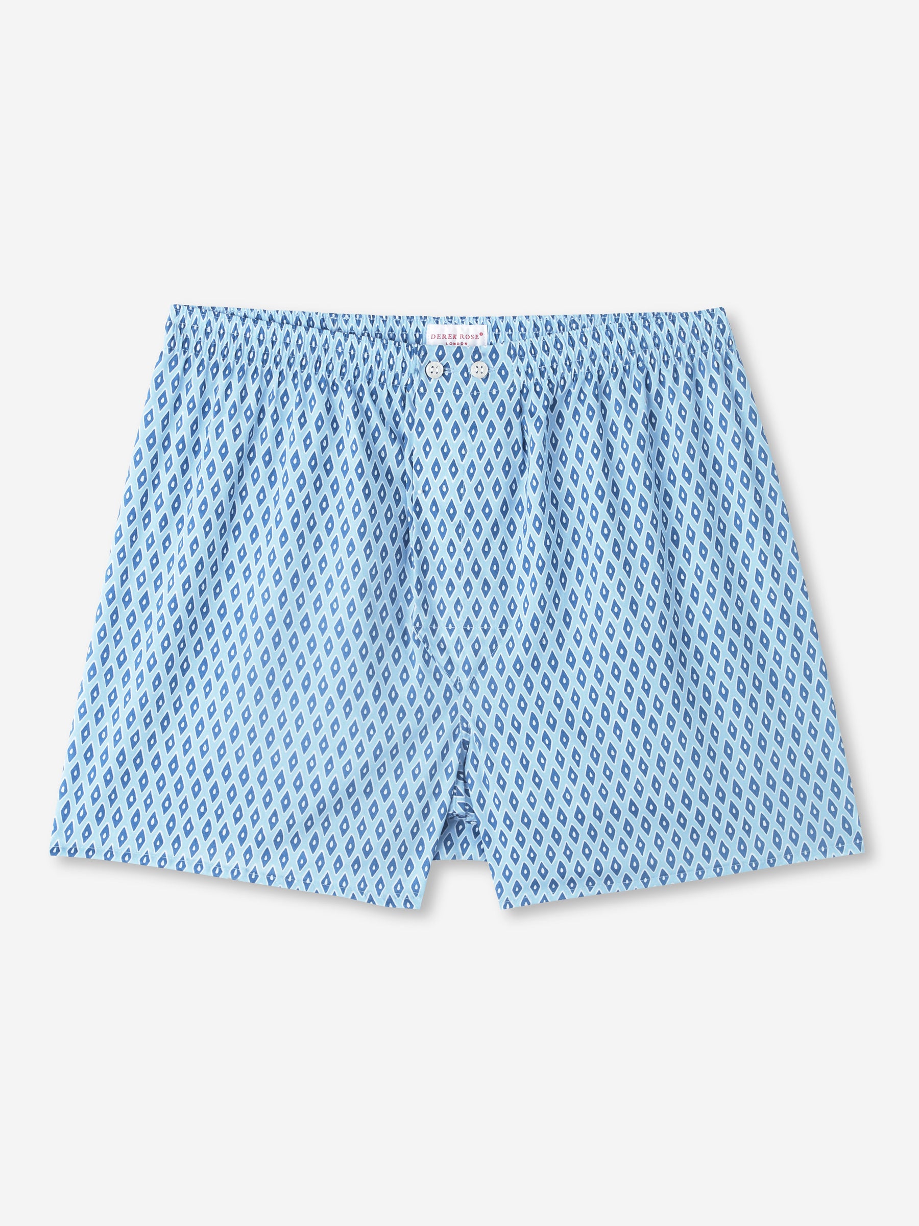 Men's Classic Fit Boxers Nelson 87 Cotton Batiste Blue