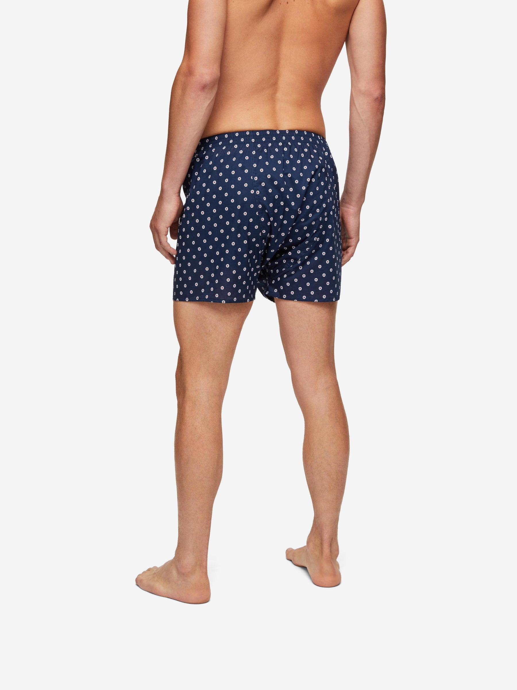Men's Classic Fit Boxers Nelson 93 Cotton Batiste Navy