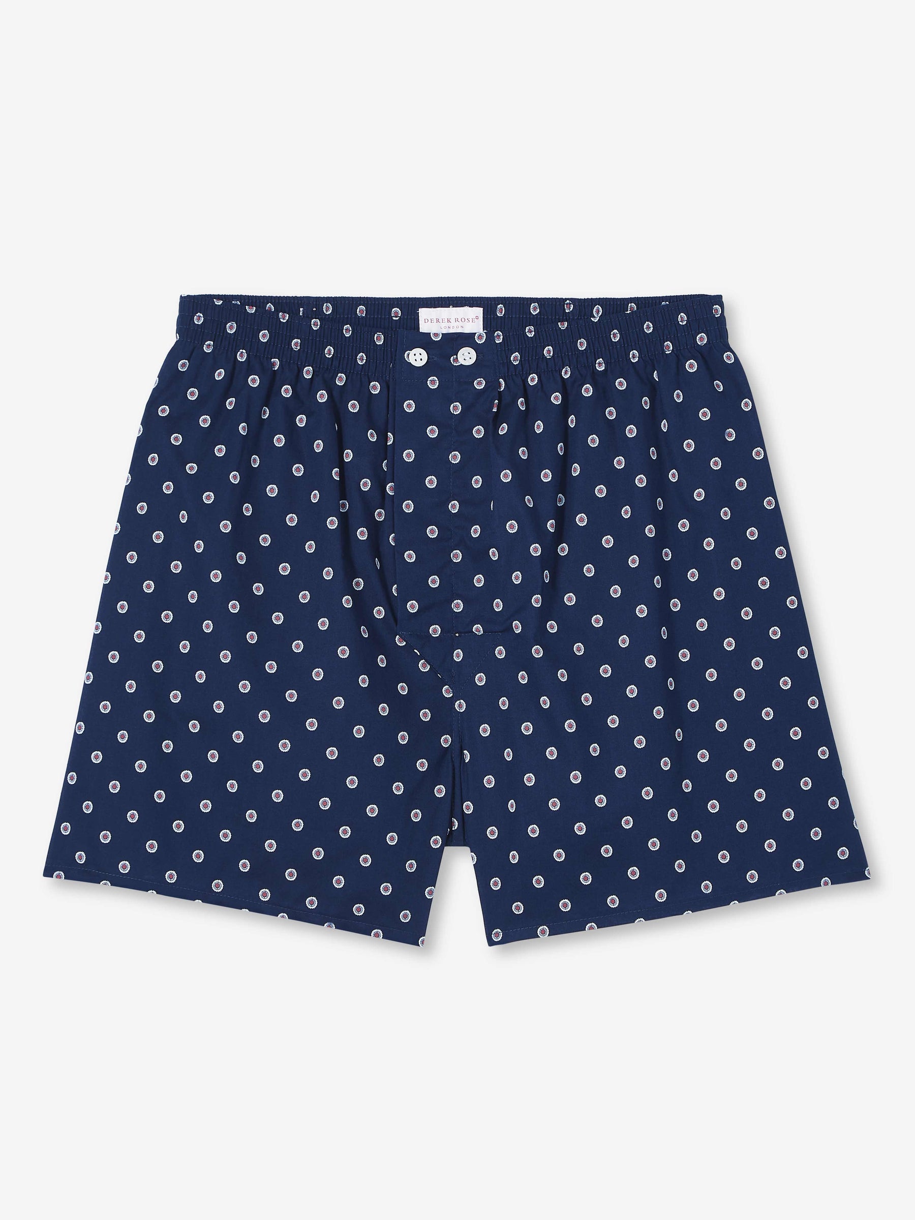 Men's Classic Fit Boxers Nelson 93 Cotton Batiste Navy