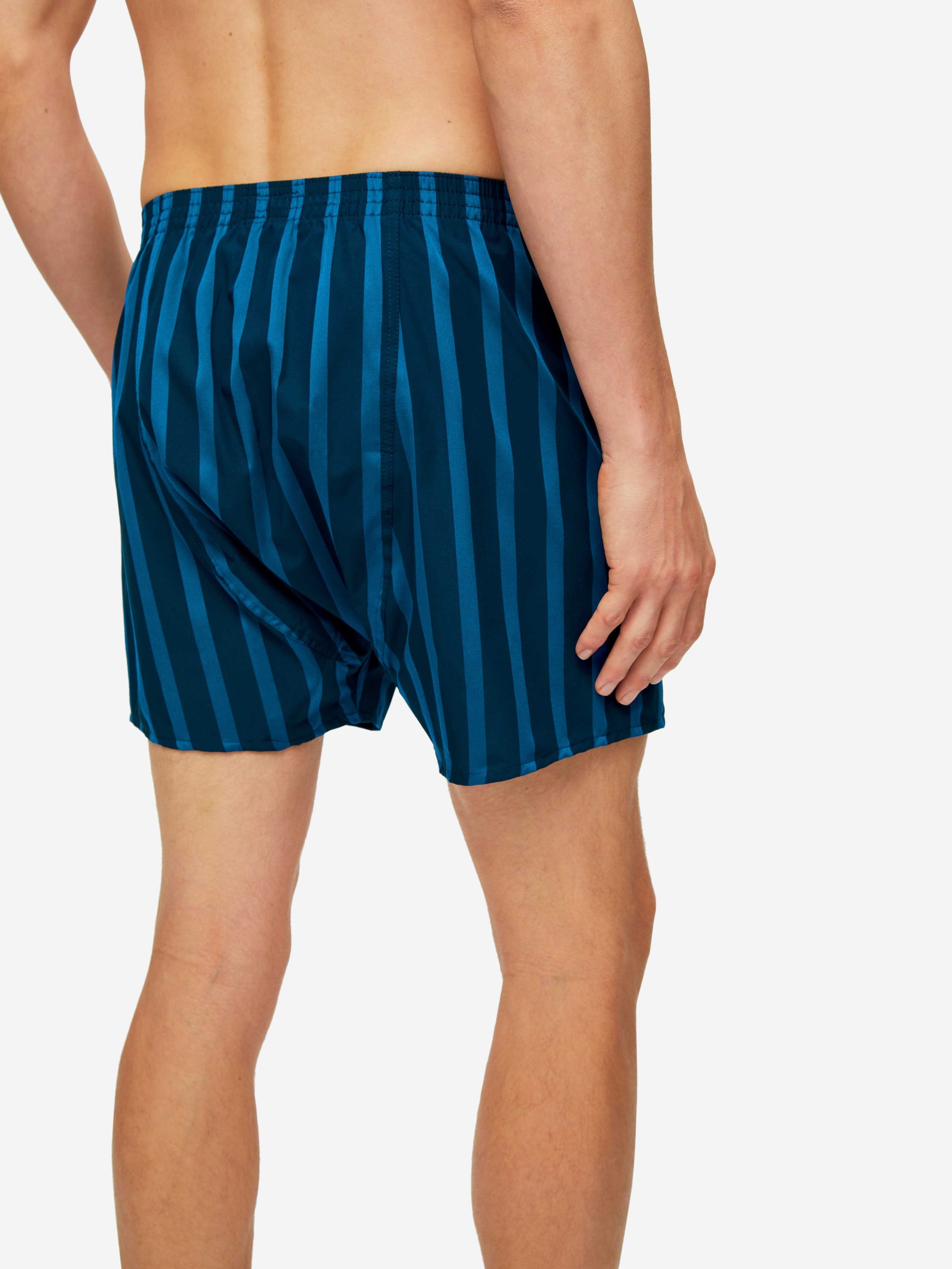 Men's Classic Fit Boxers Royal 218 Cotton Navy