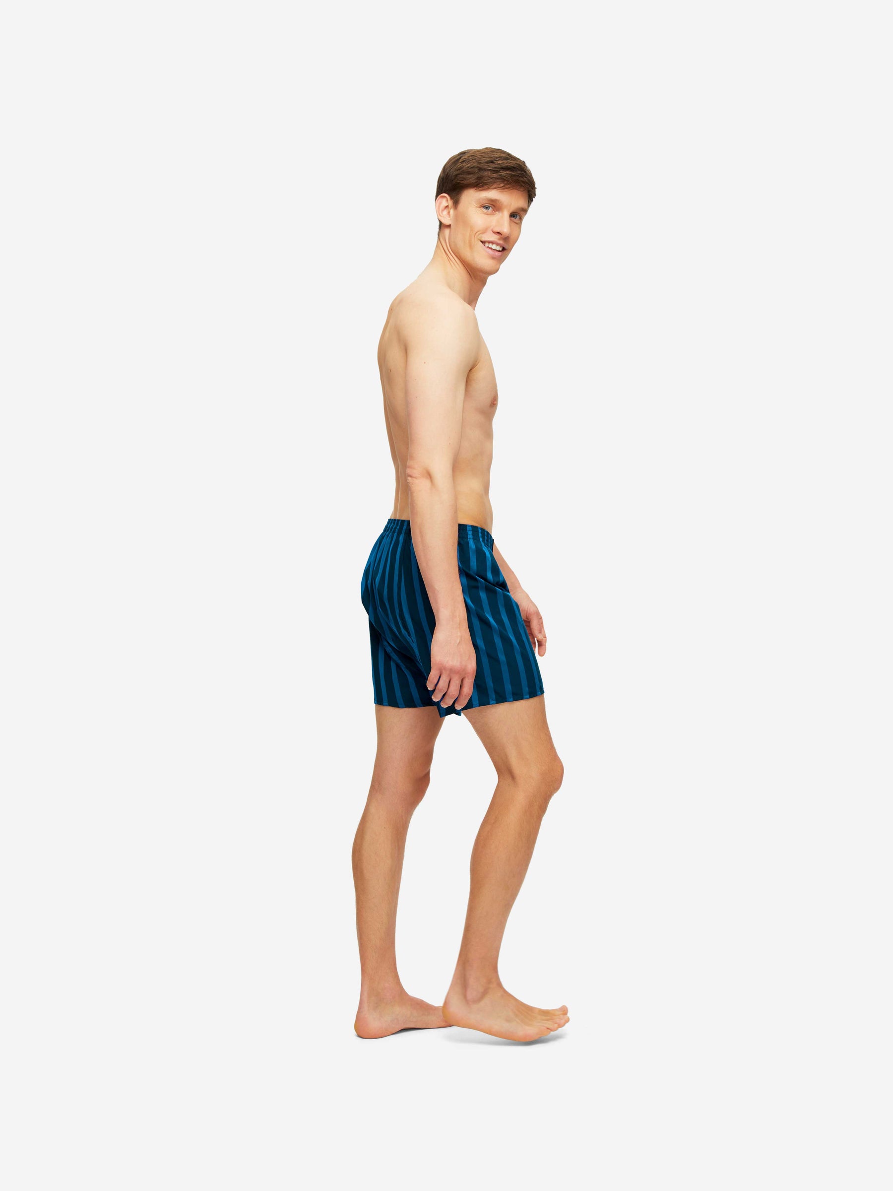 Men's Classic Fit Boxers Royal 218 Cotton Navy