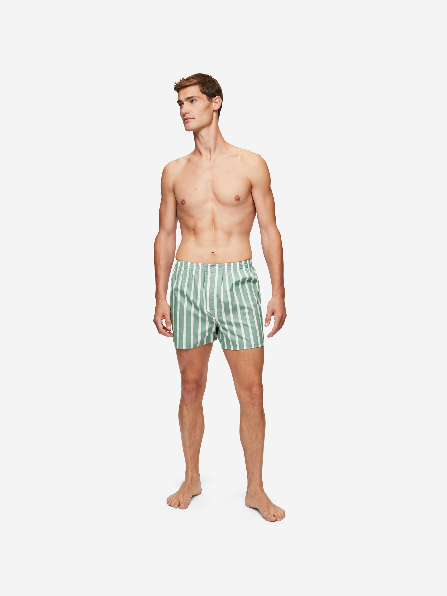 Men's Classic Fit Boxers Royal 219 Cotton Green