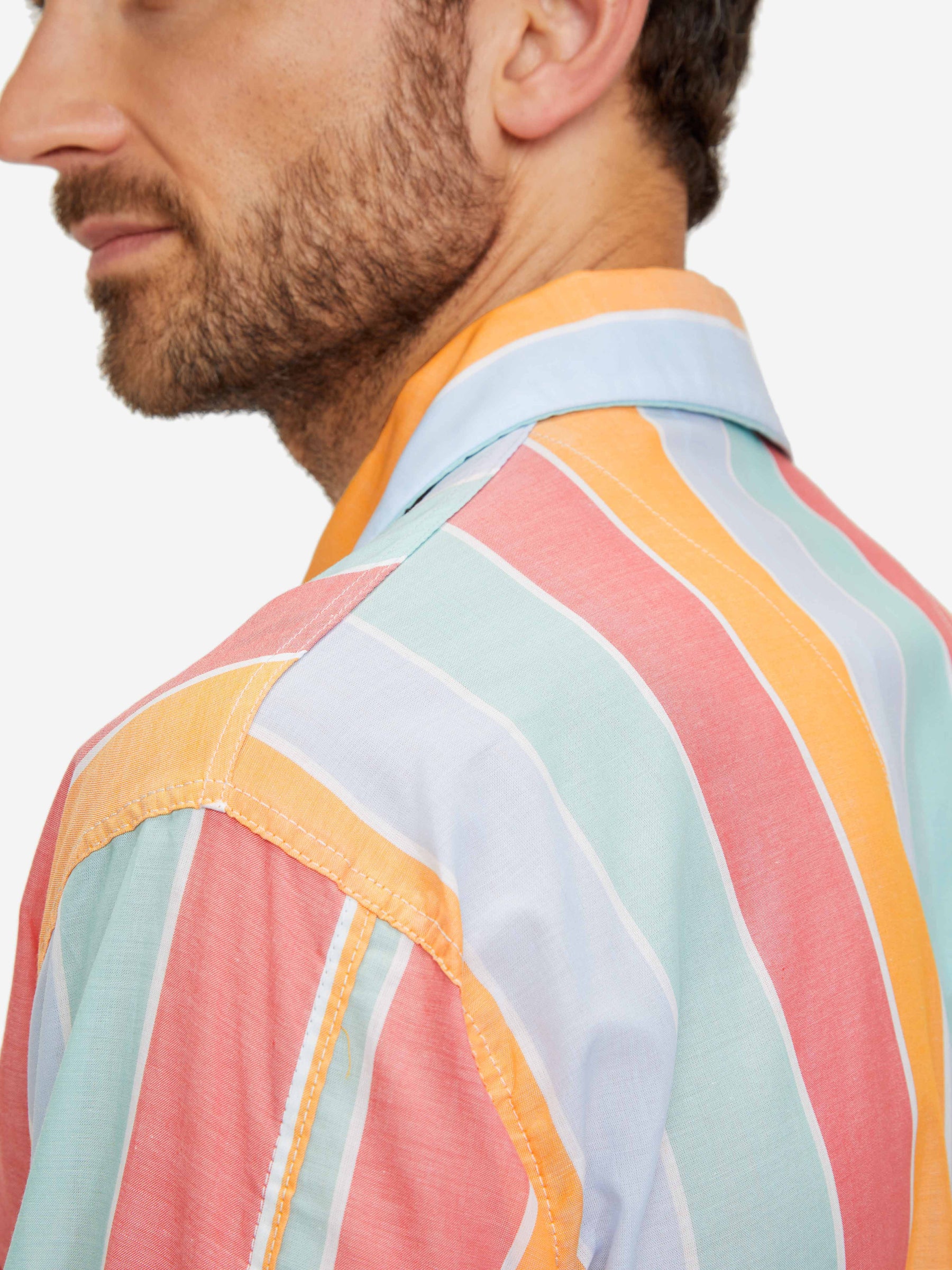 Men's Classic Fit Pyjamas Amalfi 18 Cotton Batiste Multi