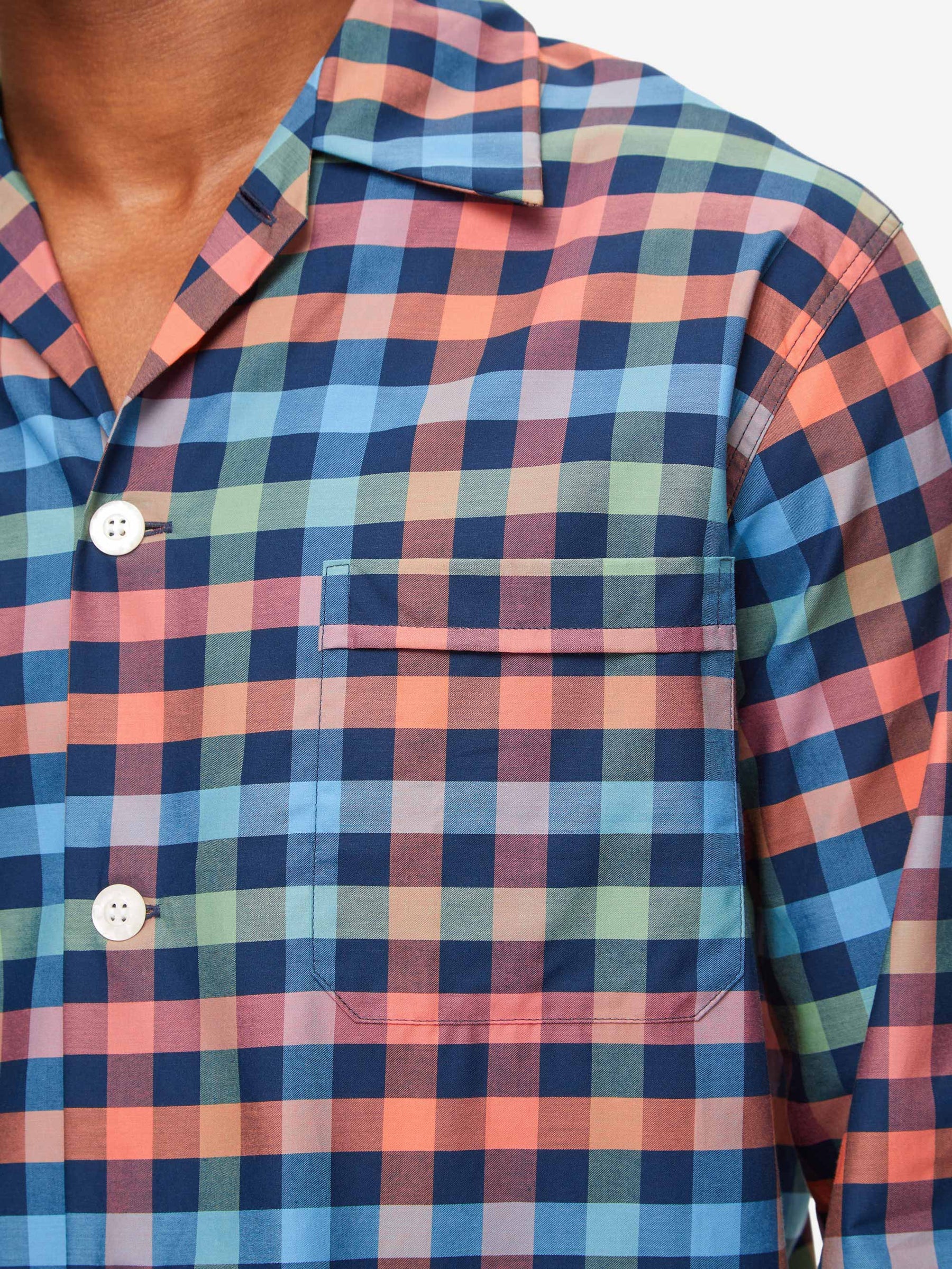 Men's Classic Fit Pyjamas Barker 34 Cotton Multi