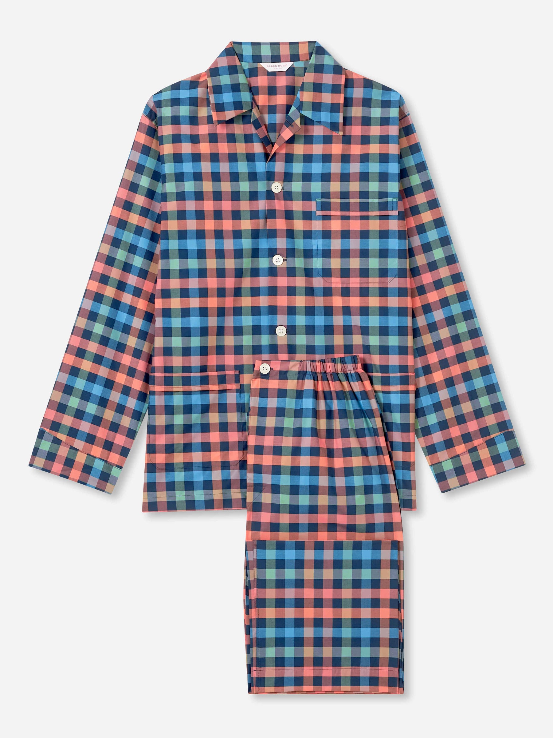 Men's Classic Fit Pyjamas Barker 34 Cotton Multi