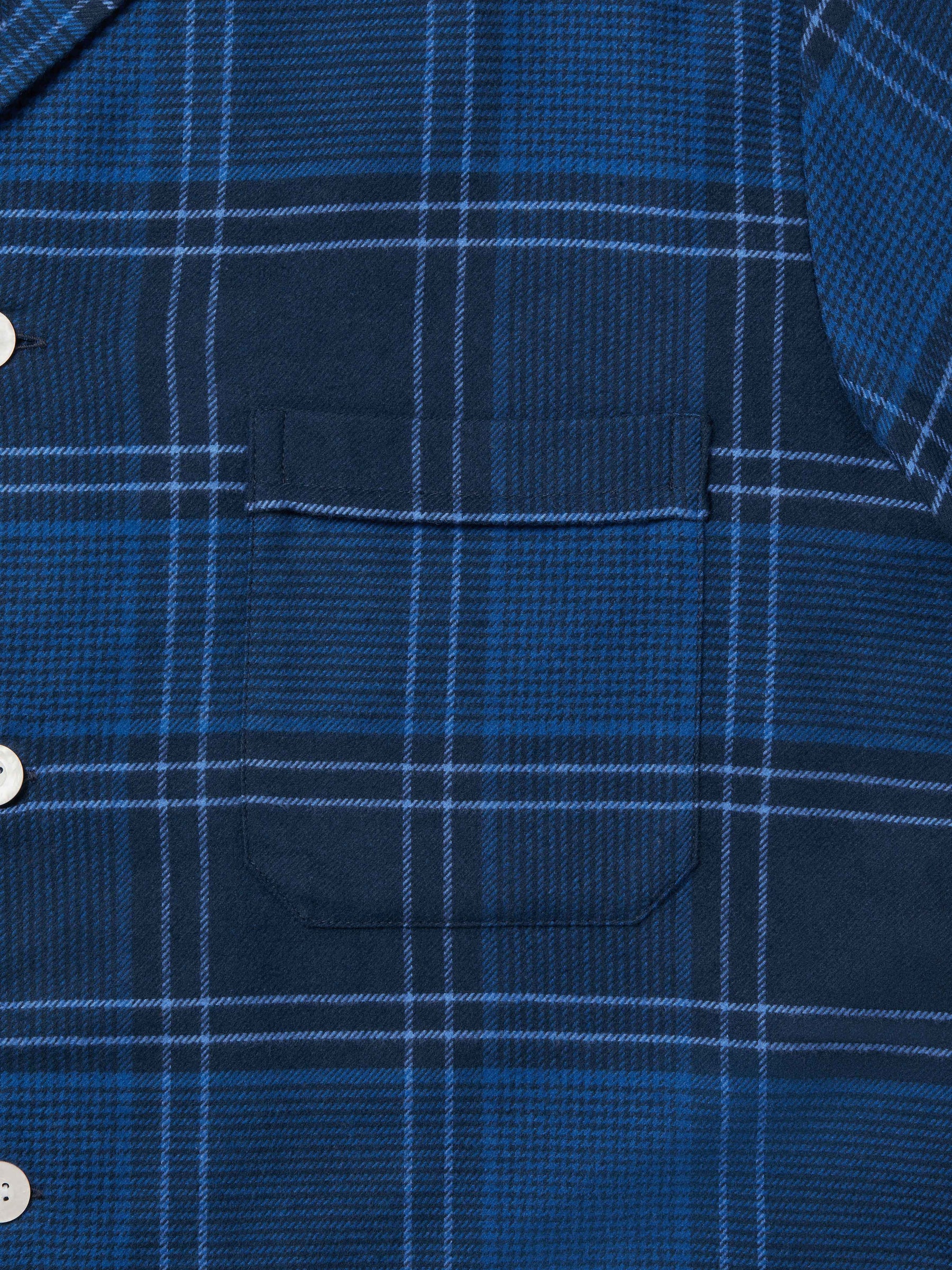 Men's Classic Fit Pyjamas Kelburn 27 Brushed Cotton Navy