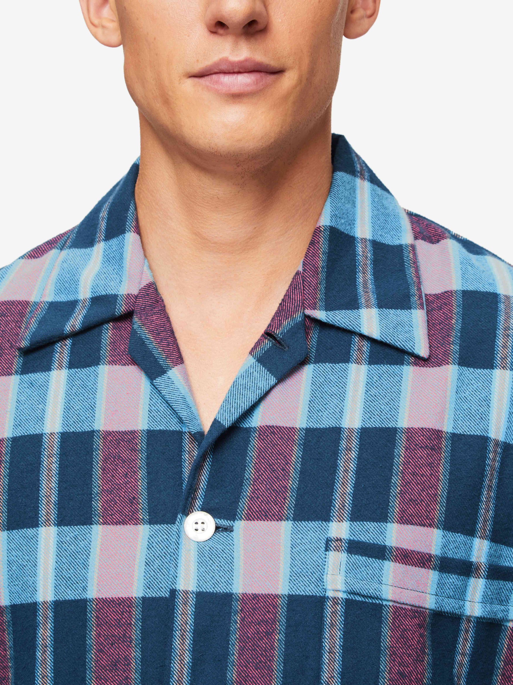 Men's Classic Fit Pyjamas Kelburn 29 Brushed Cotton Multi