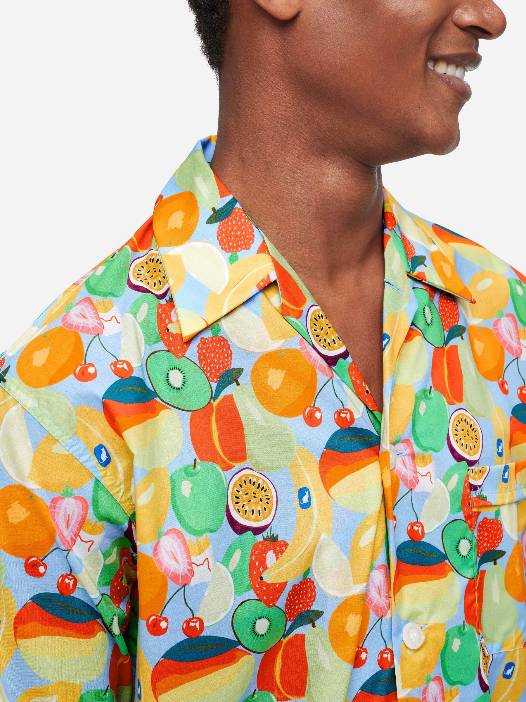 Men's Classic Fit Pyjamas Ledbury 49 Cotton Batiste Multi