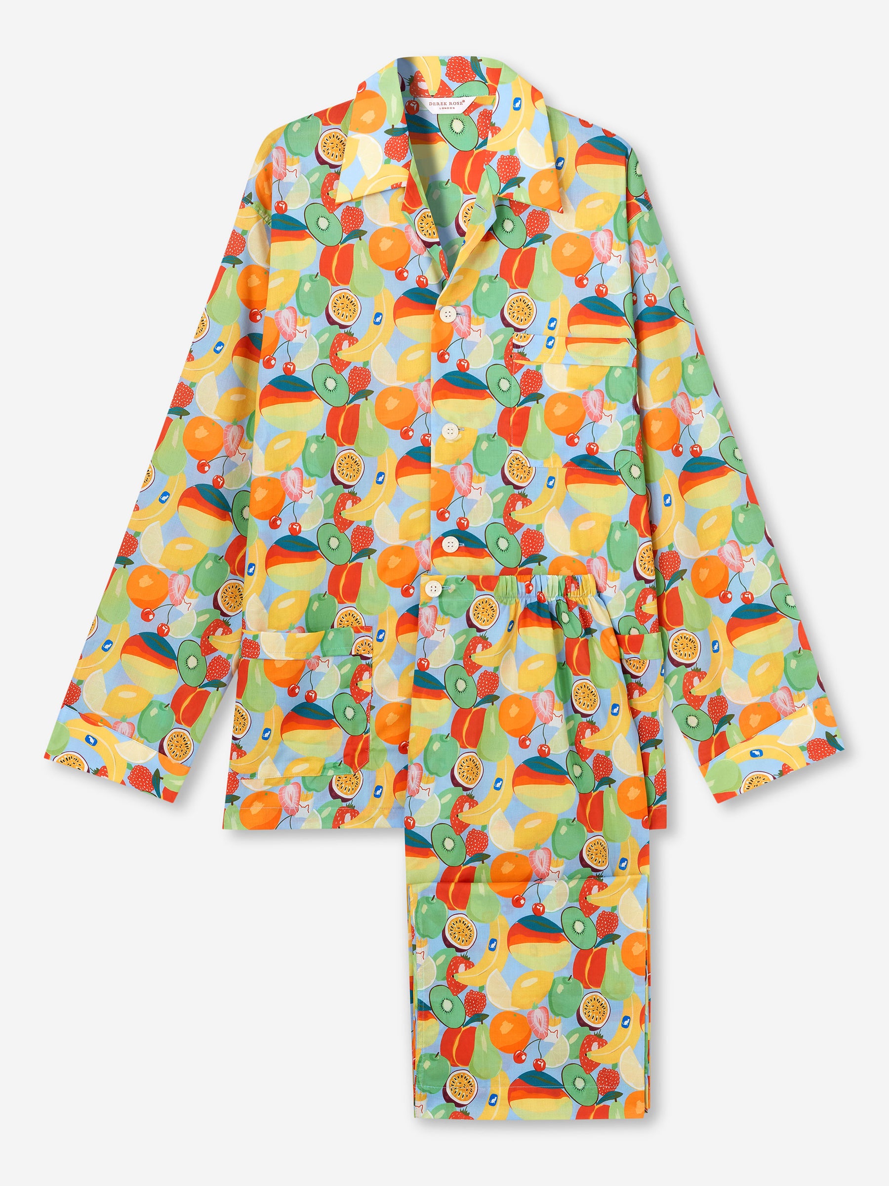 Men's Classic Fit Pyjamas Ledbury 49 Cotton Batiste Multi