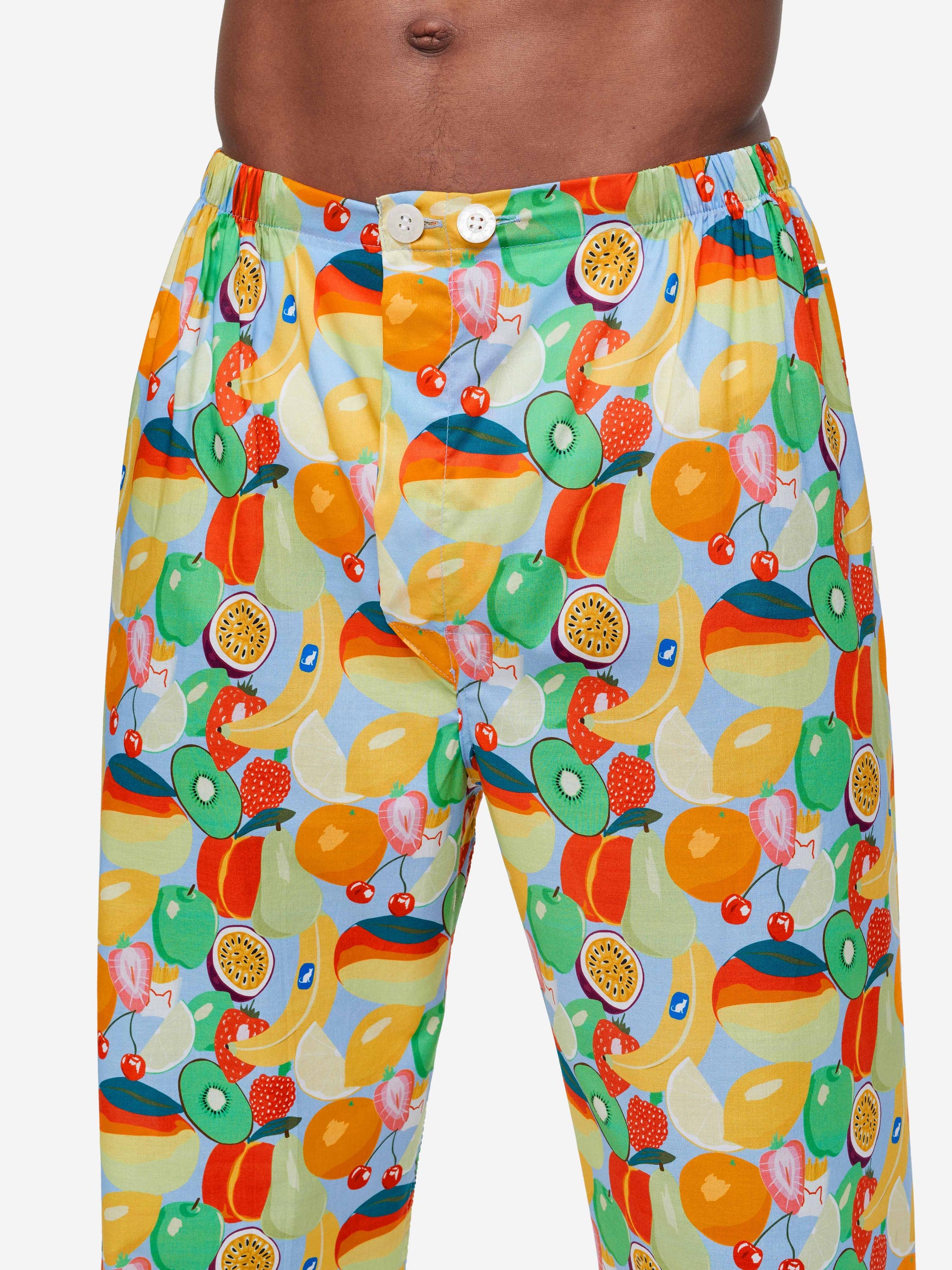 Men's Classic Fit Pyjamas Ledbury 49 Cotton Batiste Multi