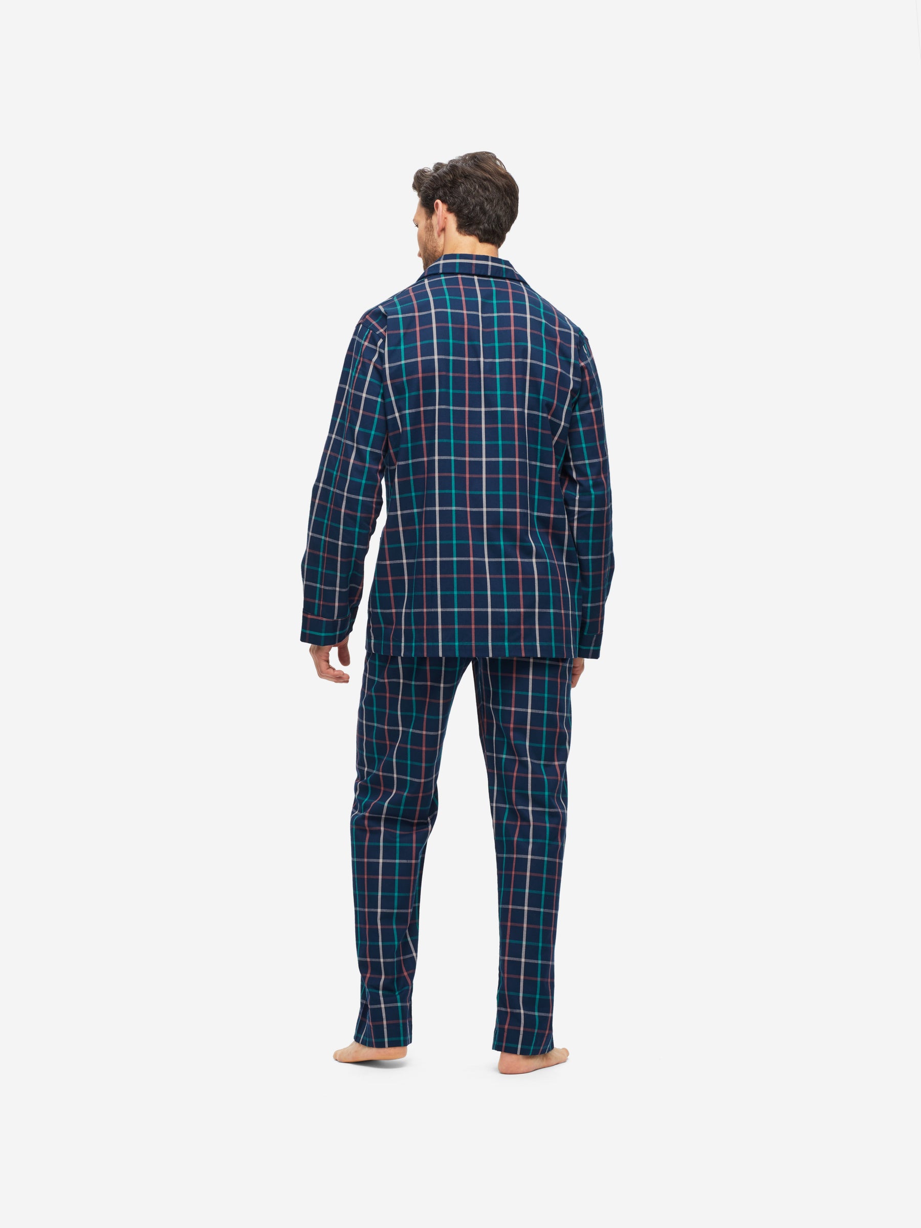 Men's Classic Fit Pyjamas Ranga 44 Brushed Cotton Multi