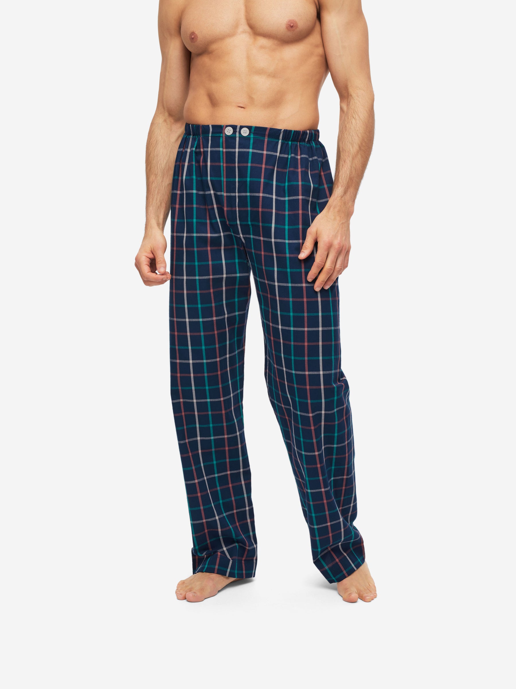 Men's Classic Fit Pyjamas Ranga 44 Brushed Cotton Multi