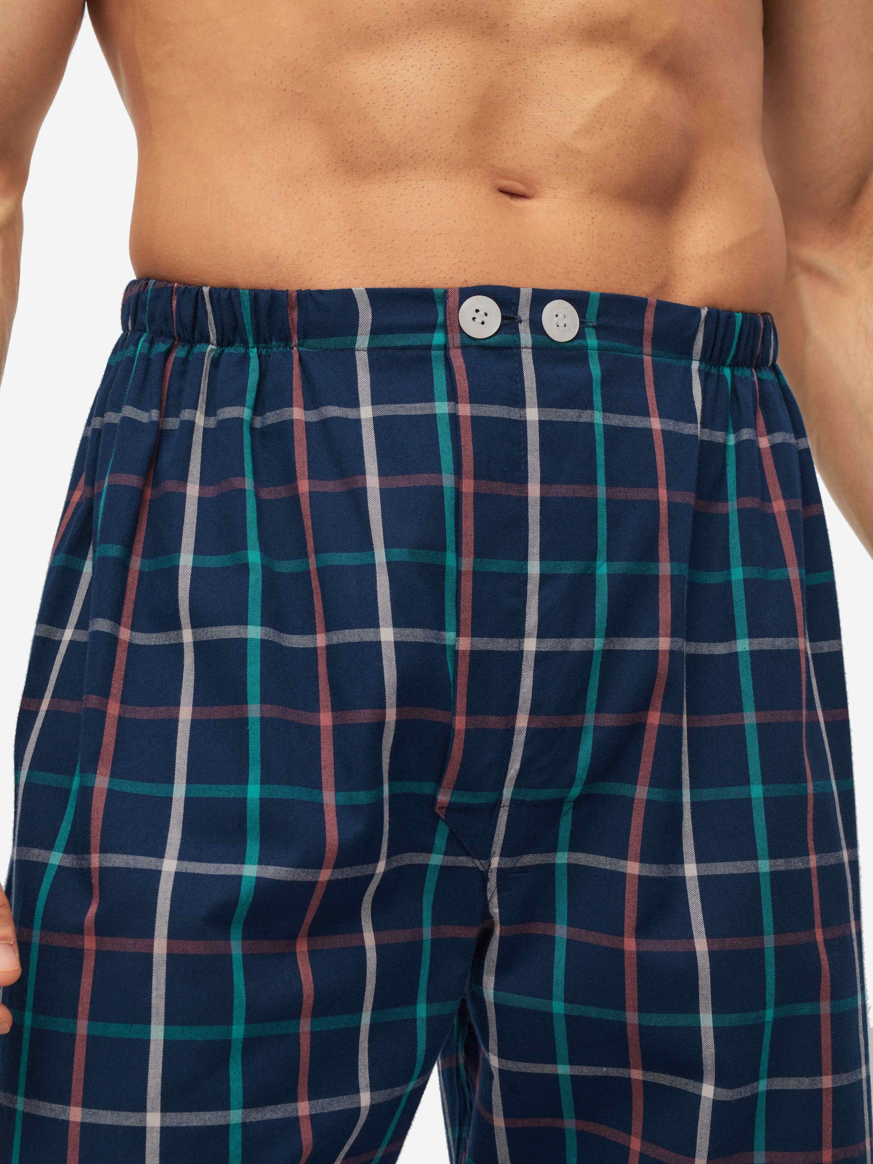 Men's Classic Fit Pyjamas Ranga 44 Brushed Cotton Multi
