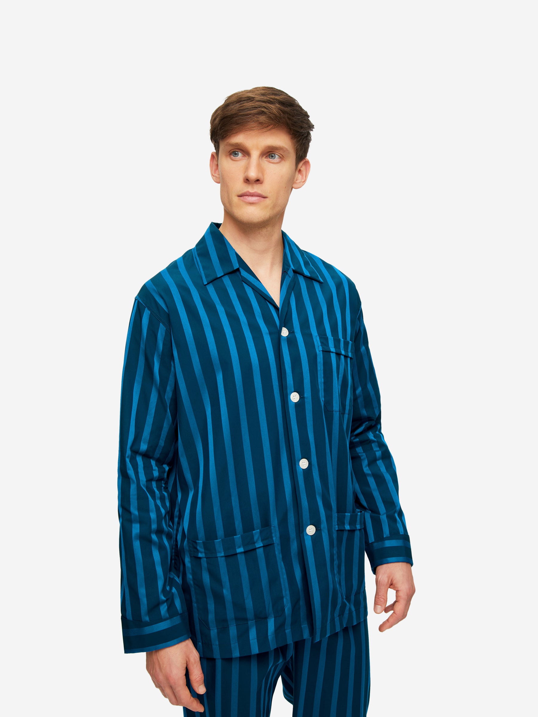 Men's Classic Fit Pyjamas Royal 218 Cotton Navy