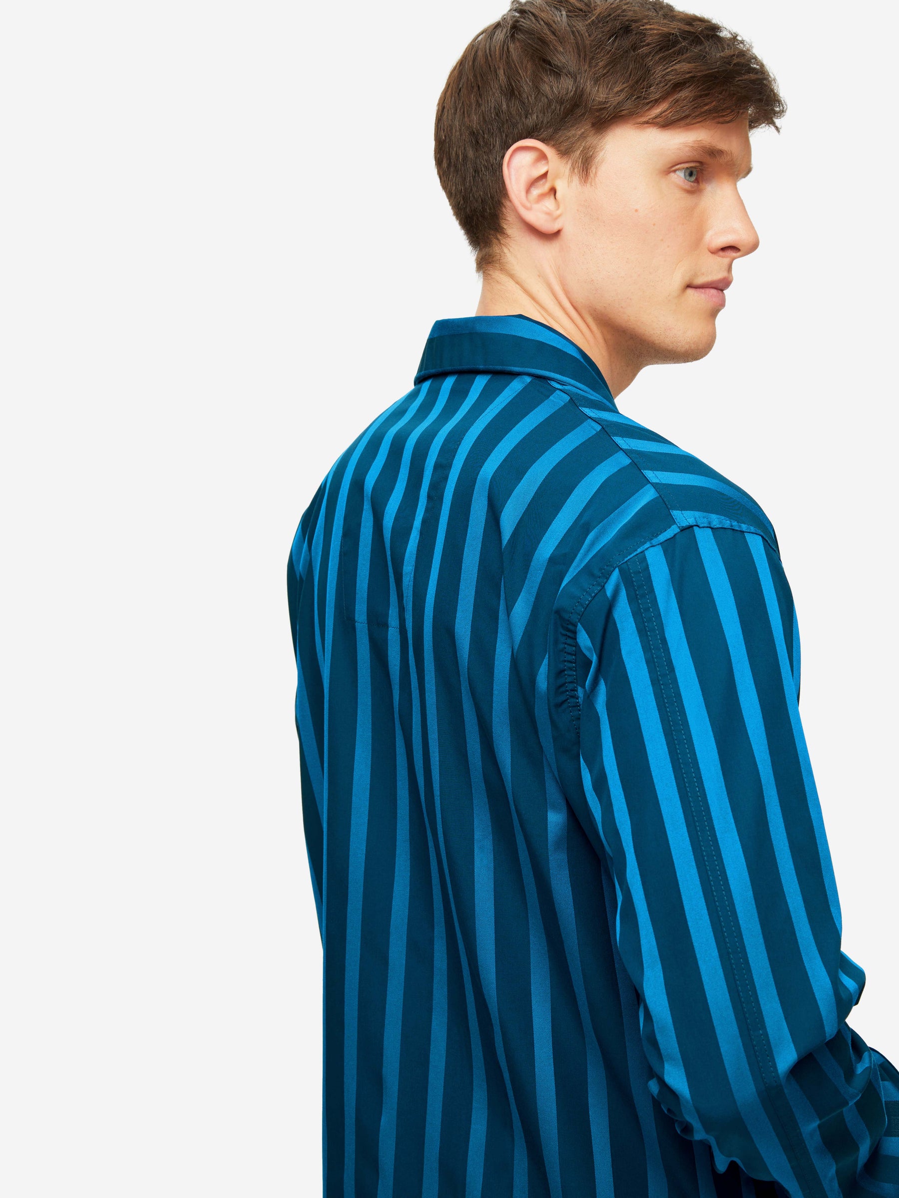 Men's Classic Fit Pyjamas Royal 218 Cotton Navy
