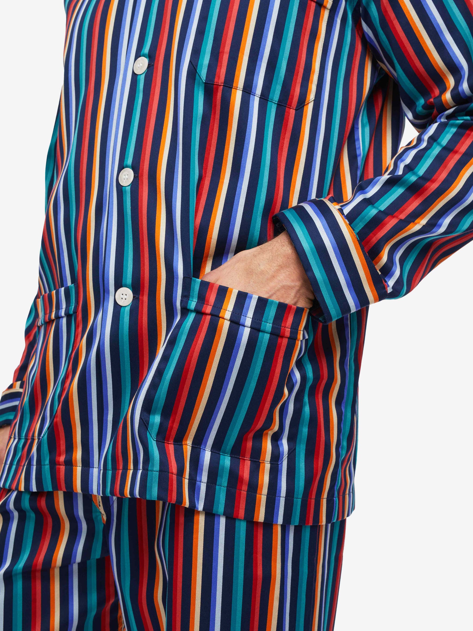 Men's Classic Fit Pyjamas Wellington 54 Cotton Multi