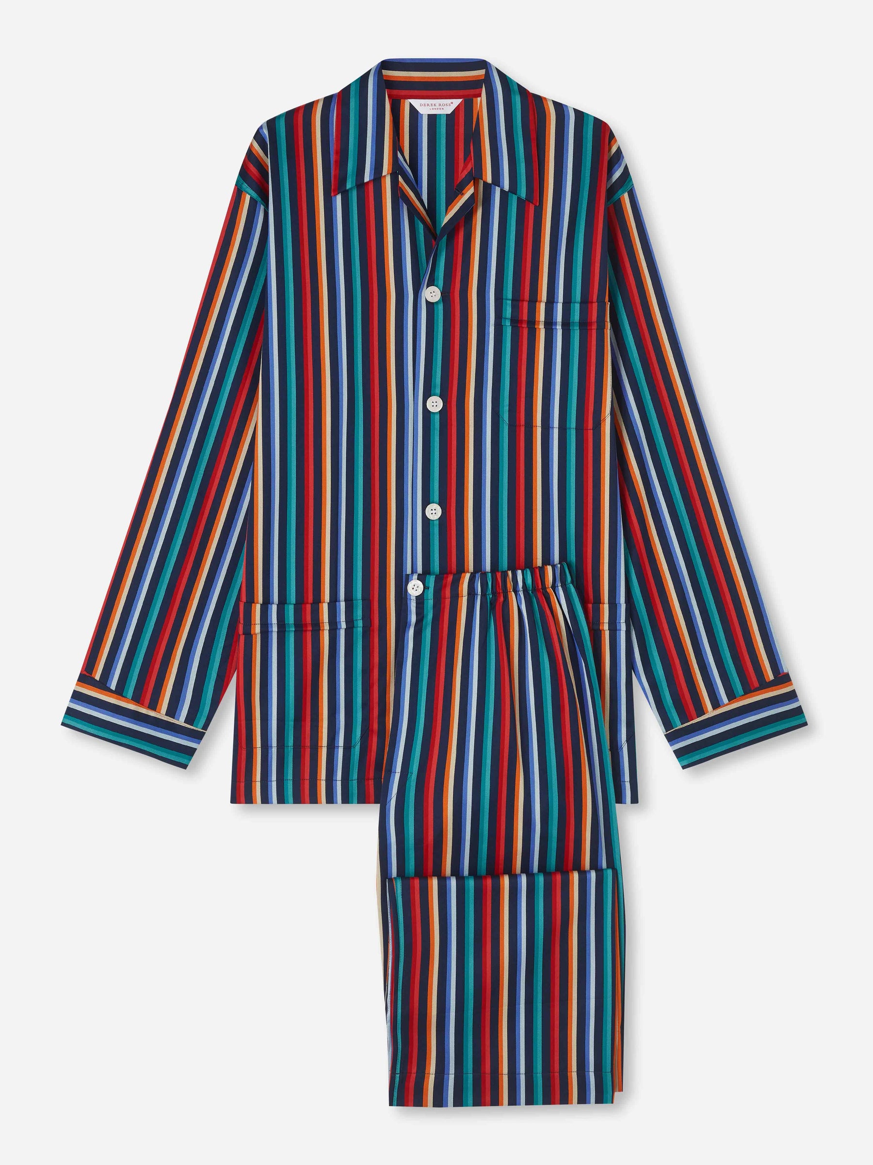 Men's Classic Fit Pyjamas Wellington 54 Cotton Multi