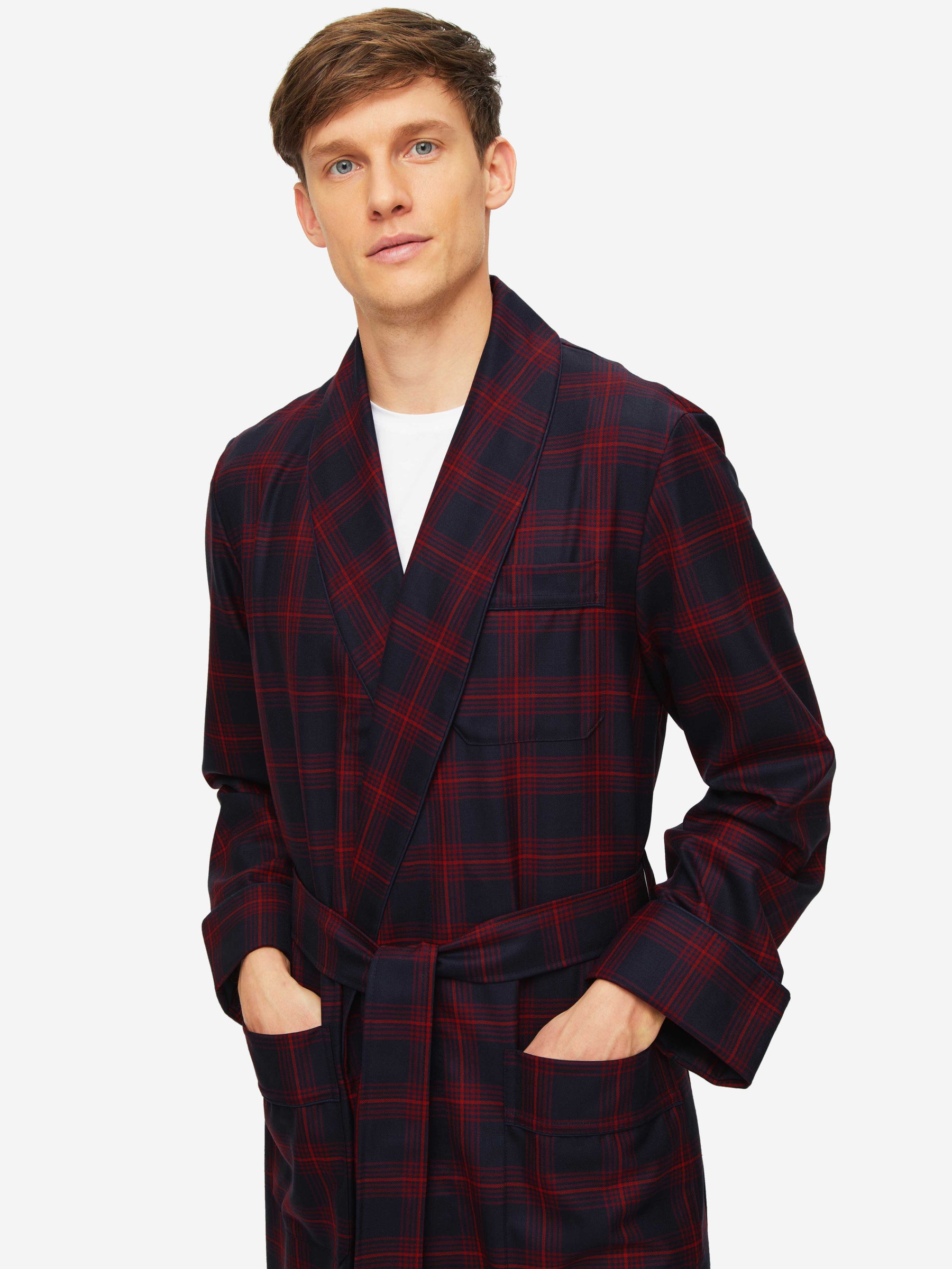 Men's Dressing Gown York 40 Wool Multi