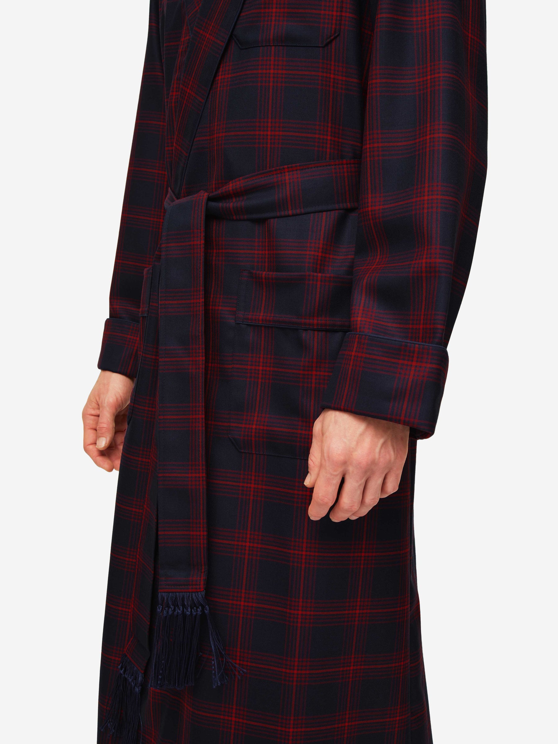 Men's Dressing Gown York 40 Wool Multi