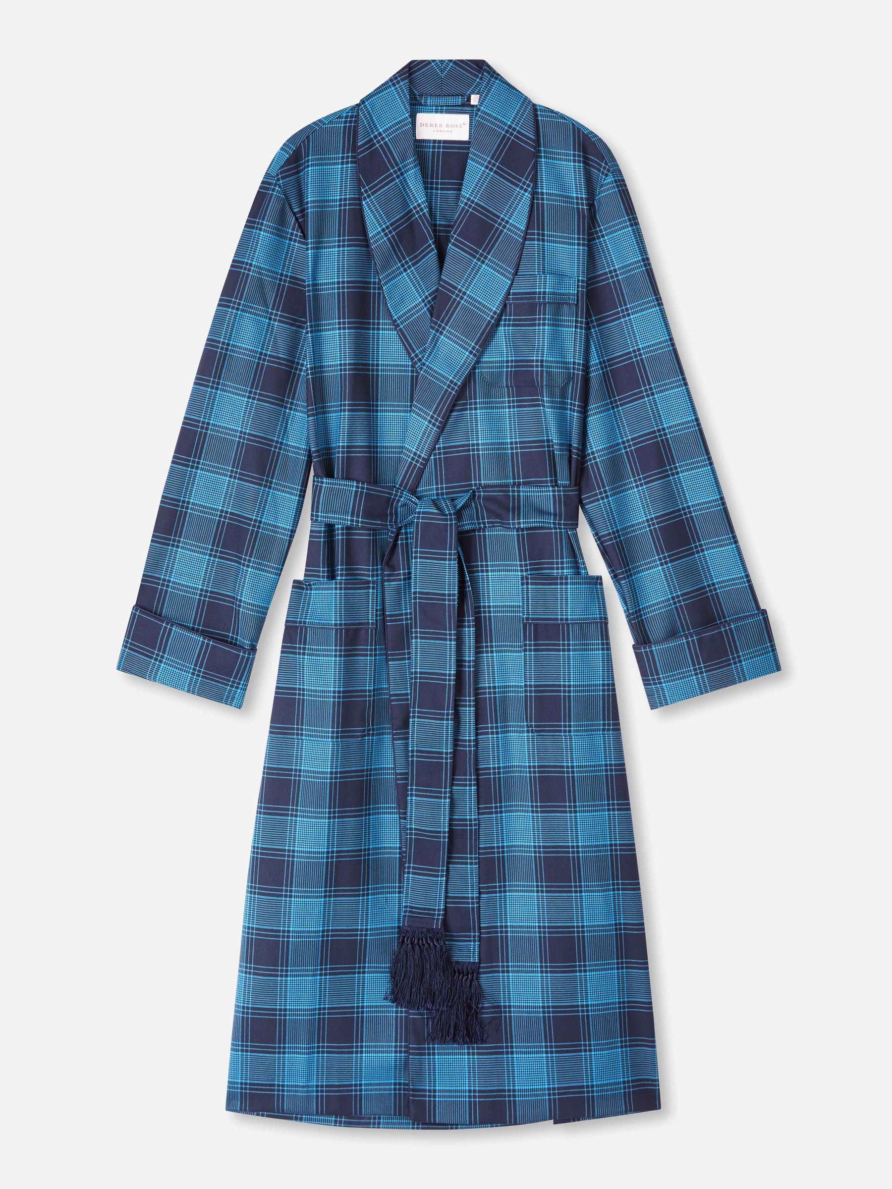 Men's Dressing Gown York 41 Wool Blue