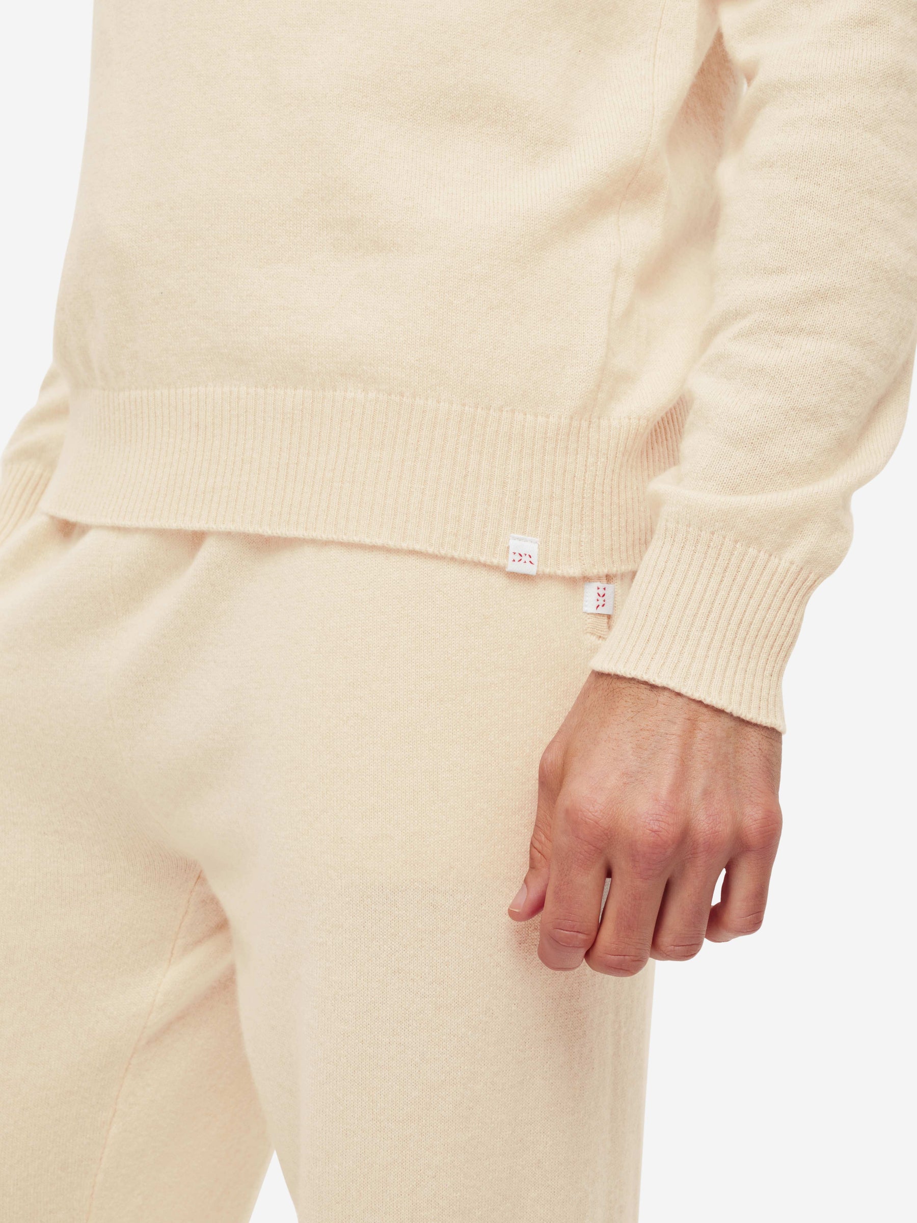 Men's Half-Zip Sweater Finley Cashmere Cream