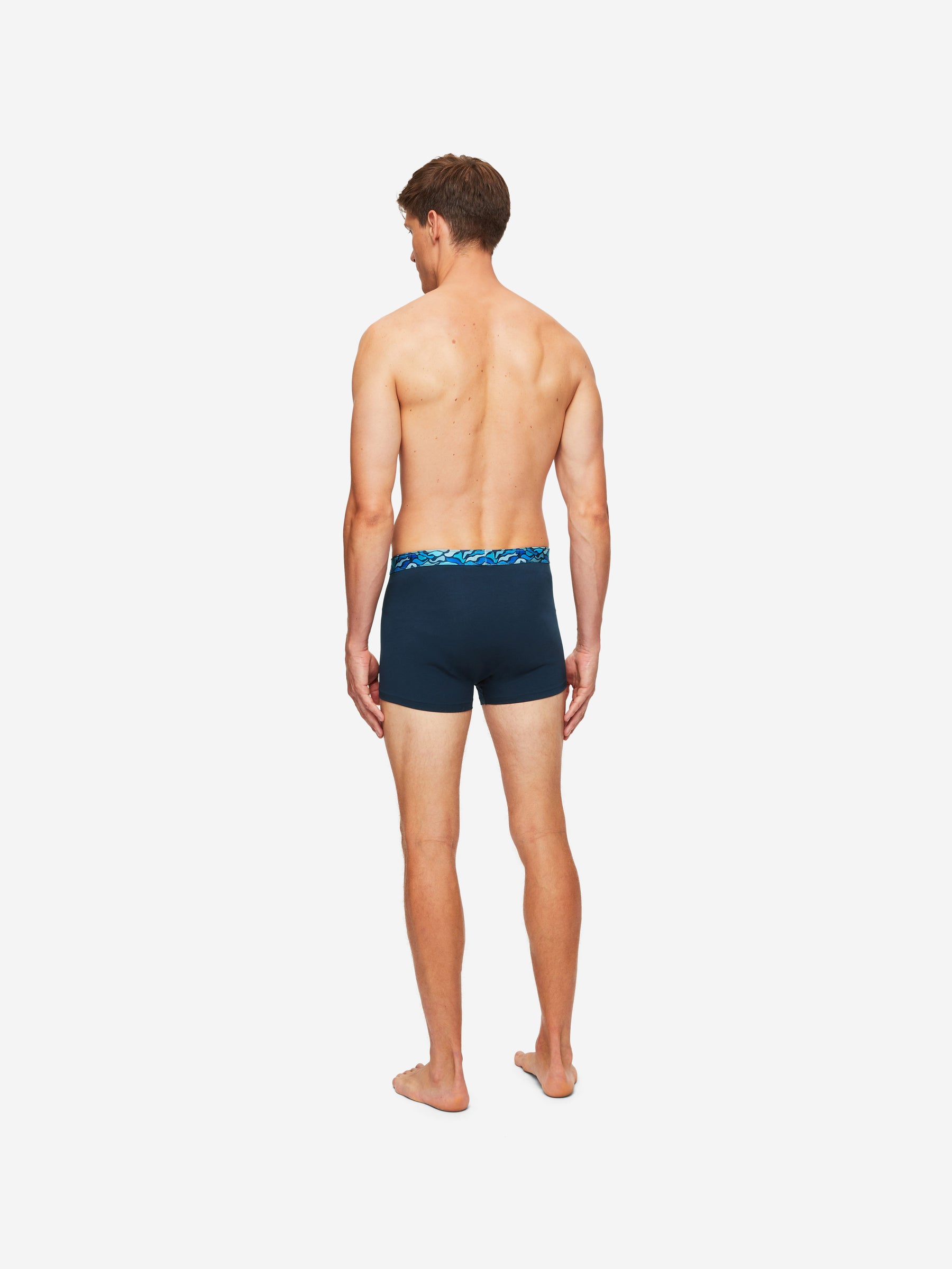 Men's Boxer Briefs Band 58 Pima Cotton Stretch Navy