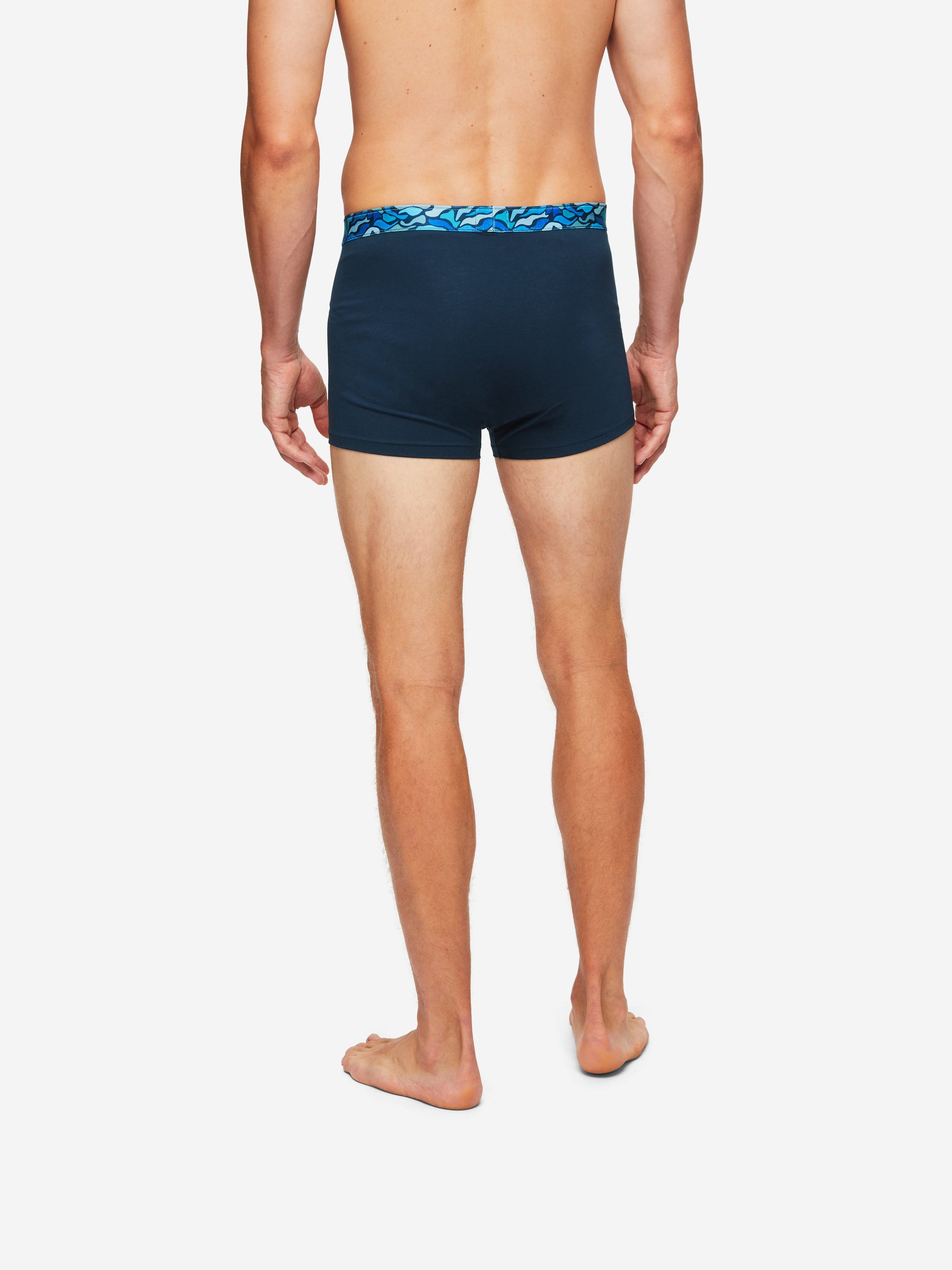 Men's Boxer Briefs Band 58 Pima Cotton Stretch Navy