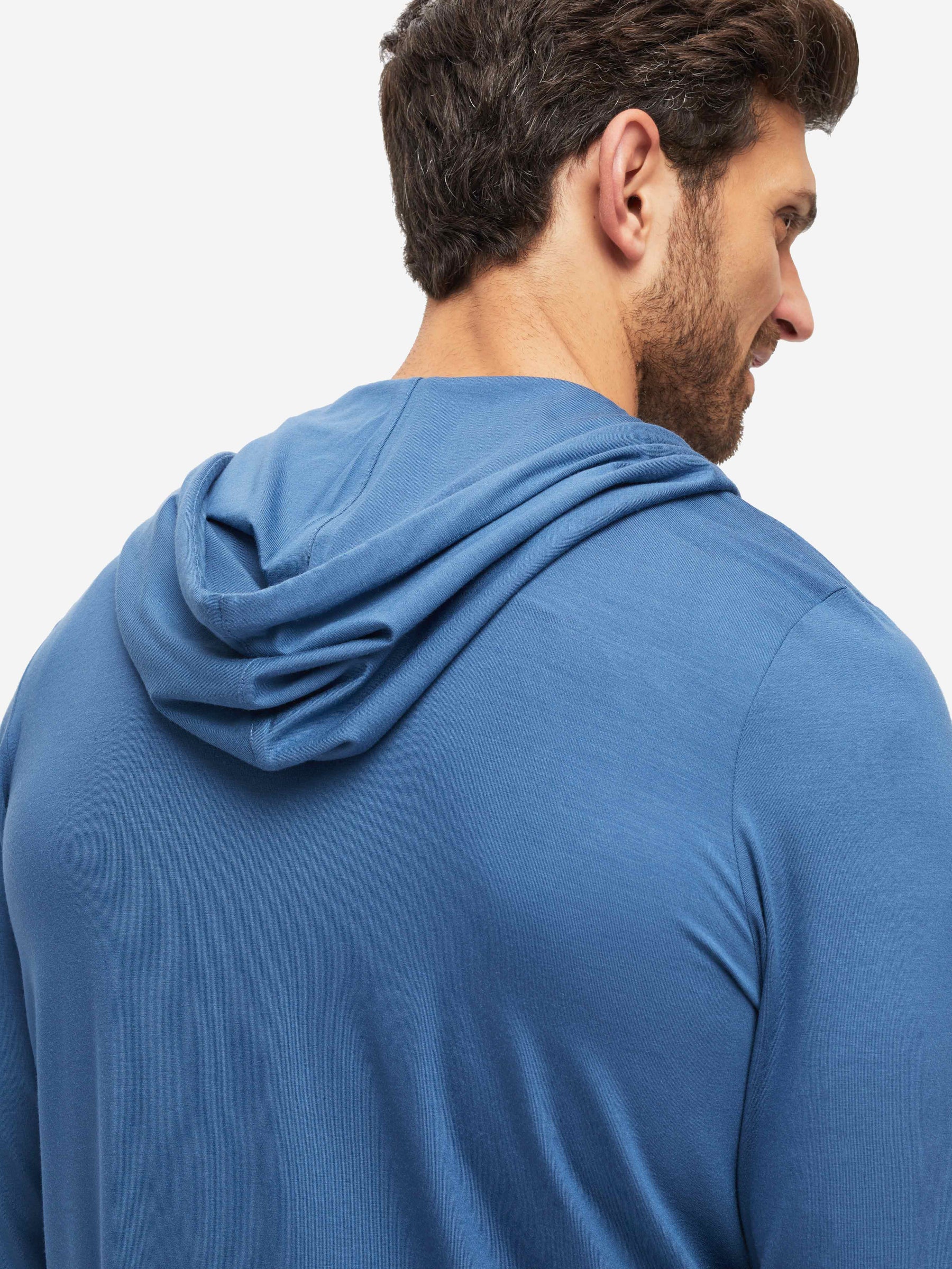 Men's Hoodie Basel Micro Modal Stretch Storm Blue