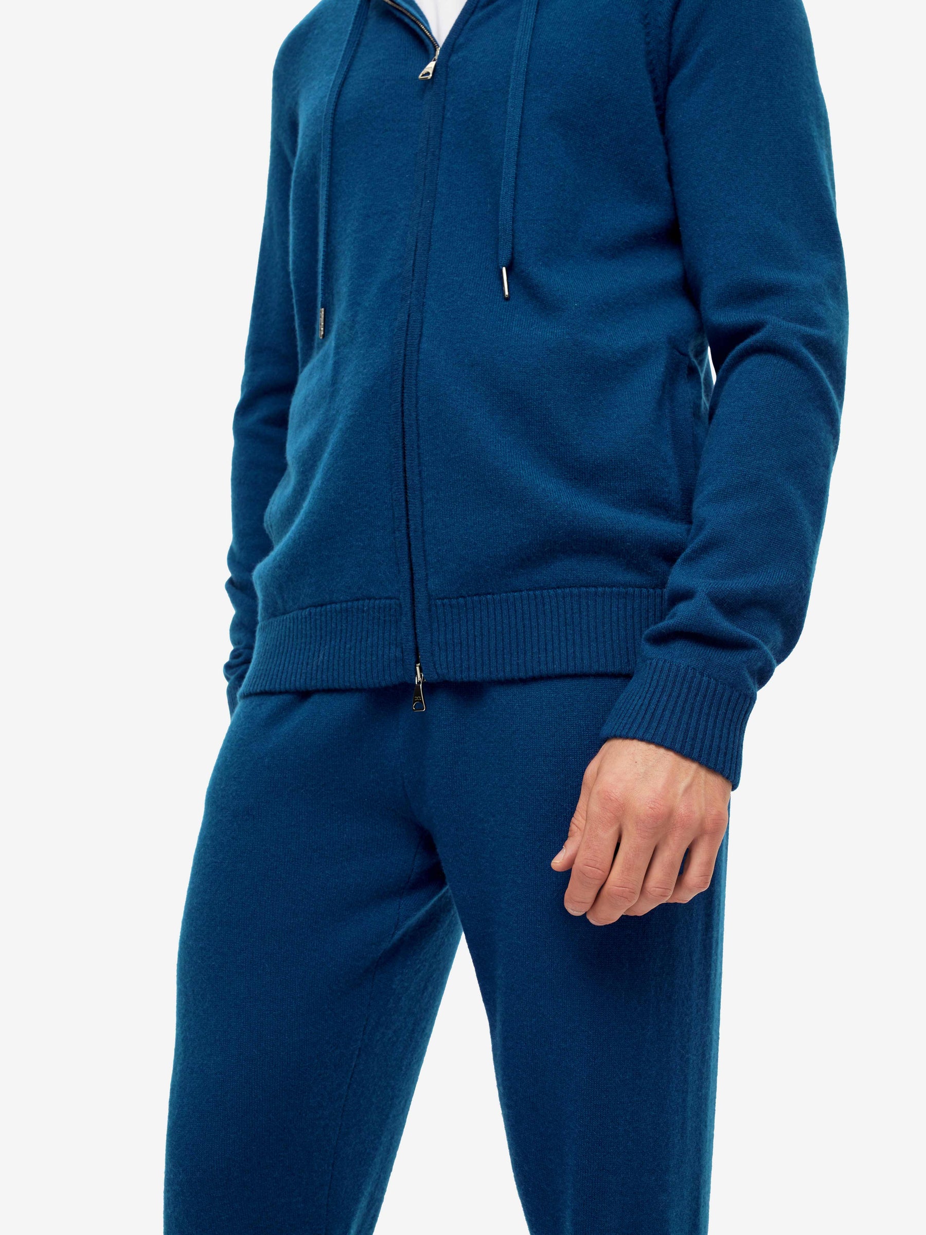 Men's Hoodie Finley Cashmere Ocean Blue