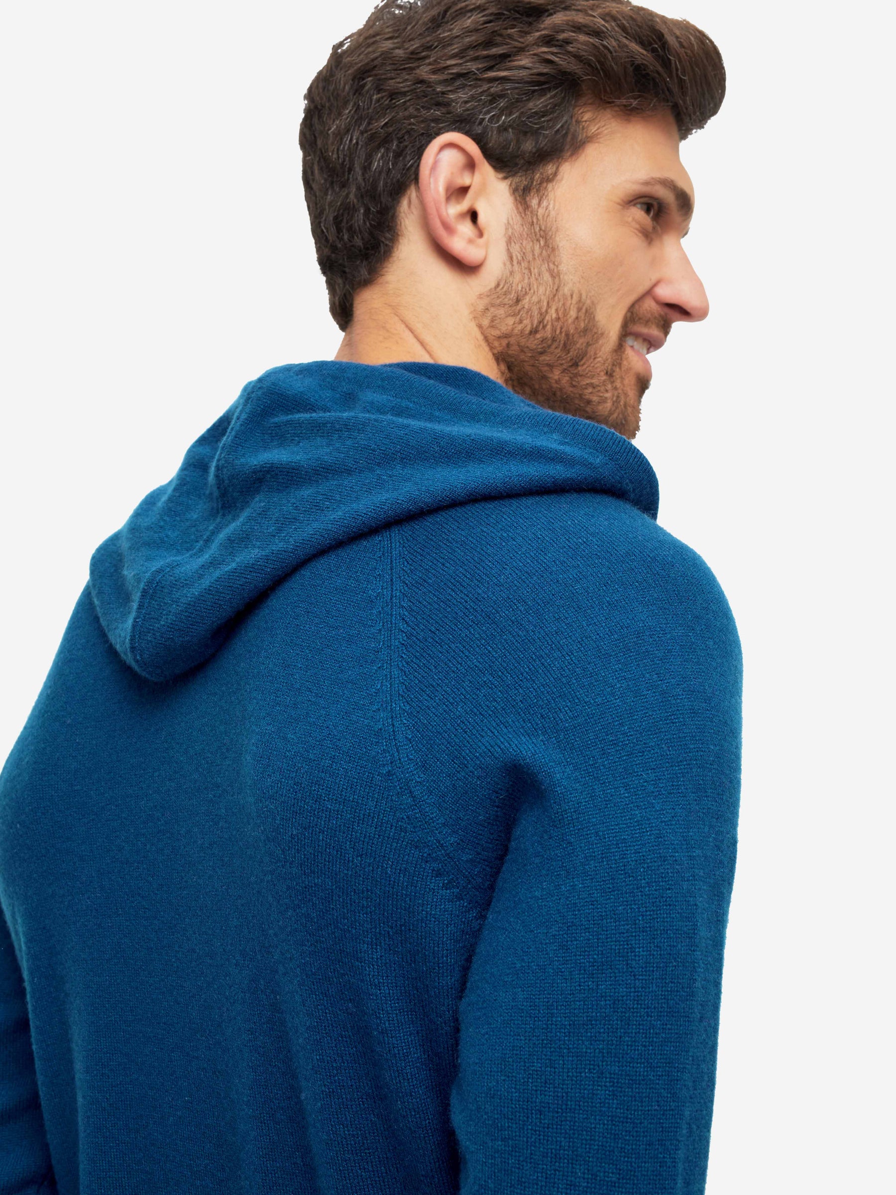 Men's Hoodie Finley Cashmere Ocean Blue