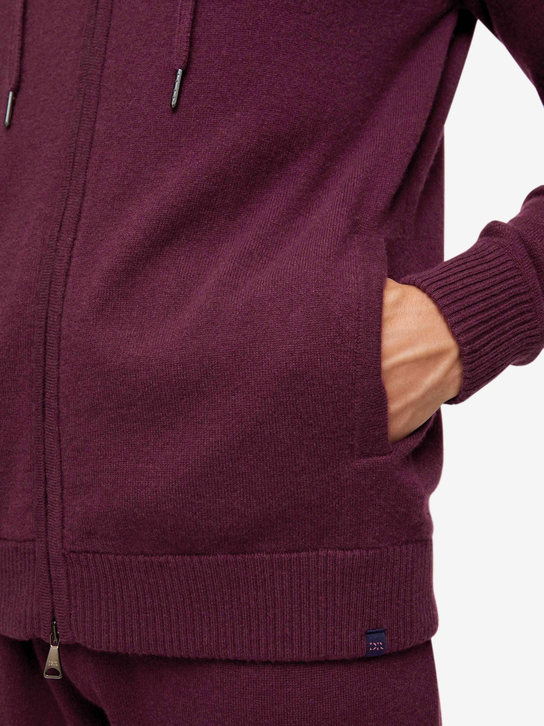 Men's Hoodie Finley Cashmere Bordeaux