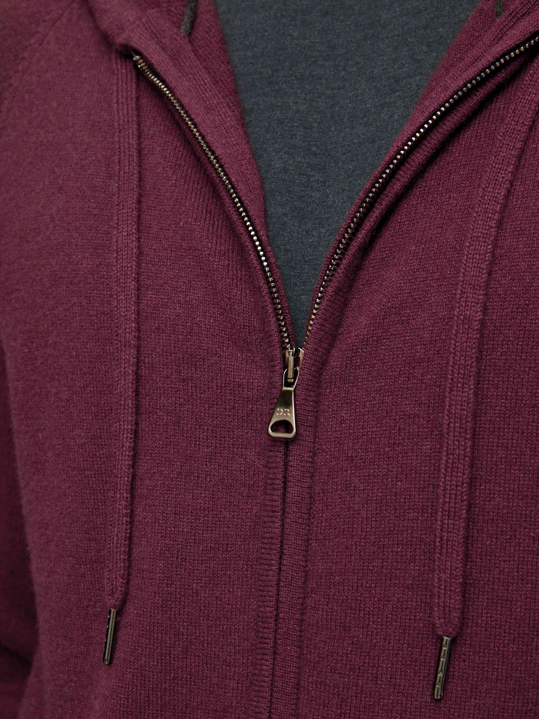 Men's Hoodie Finley Cashmere Bordeaux