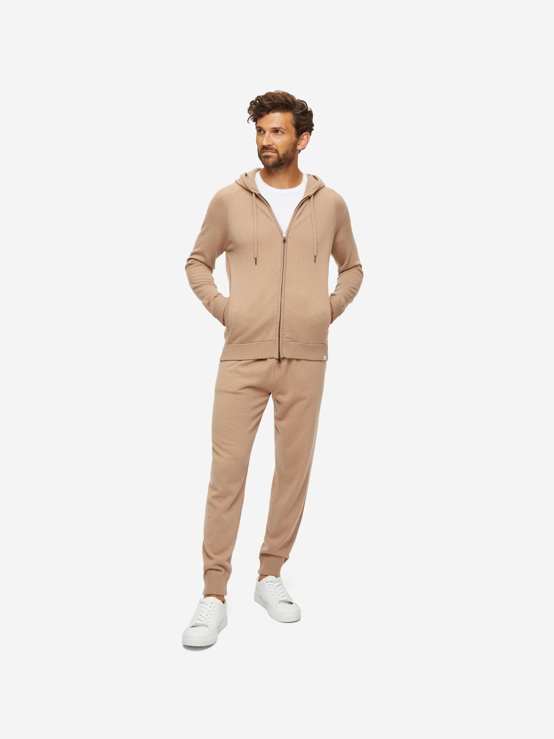 Men's Hoodie Finley Cashmere Camel