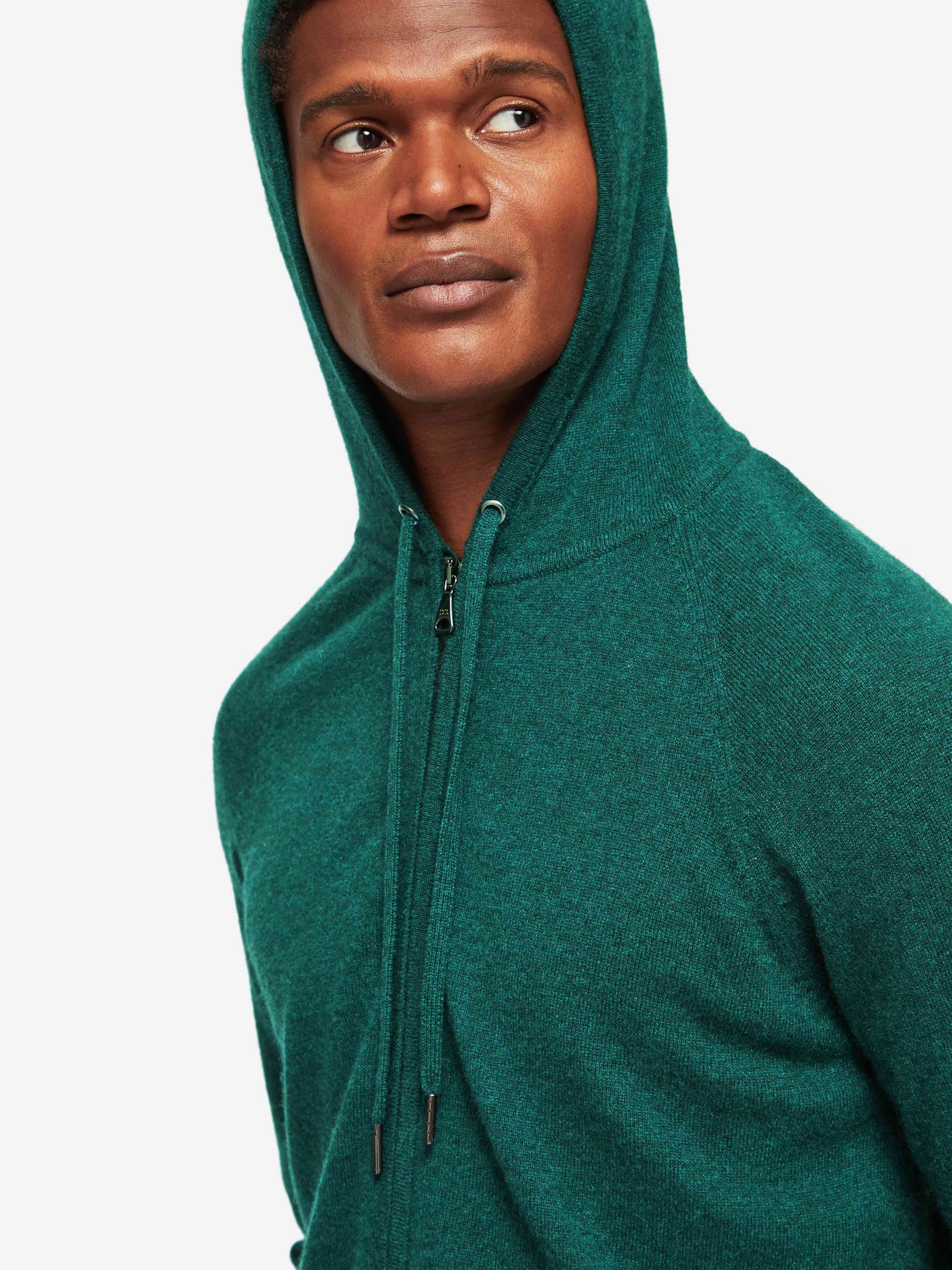 Men's Hoodie Finley Cashmere Dark Green Heather
