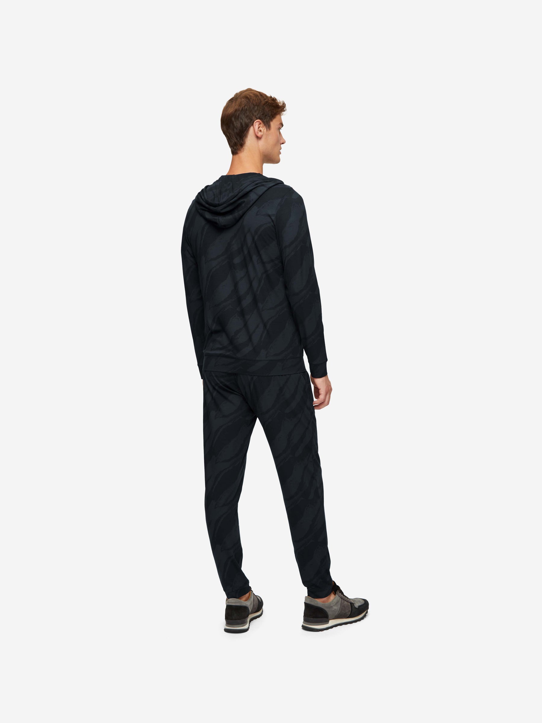 Men's Hoodie London 8 Micro Modal Black