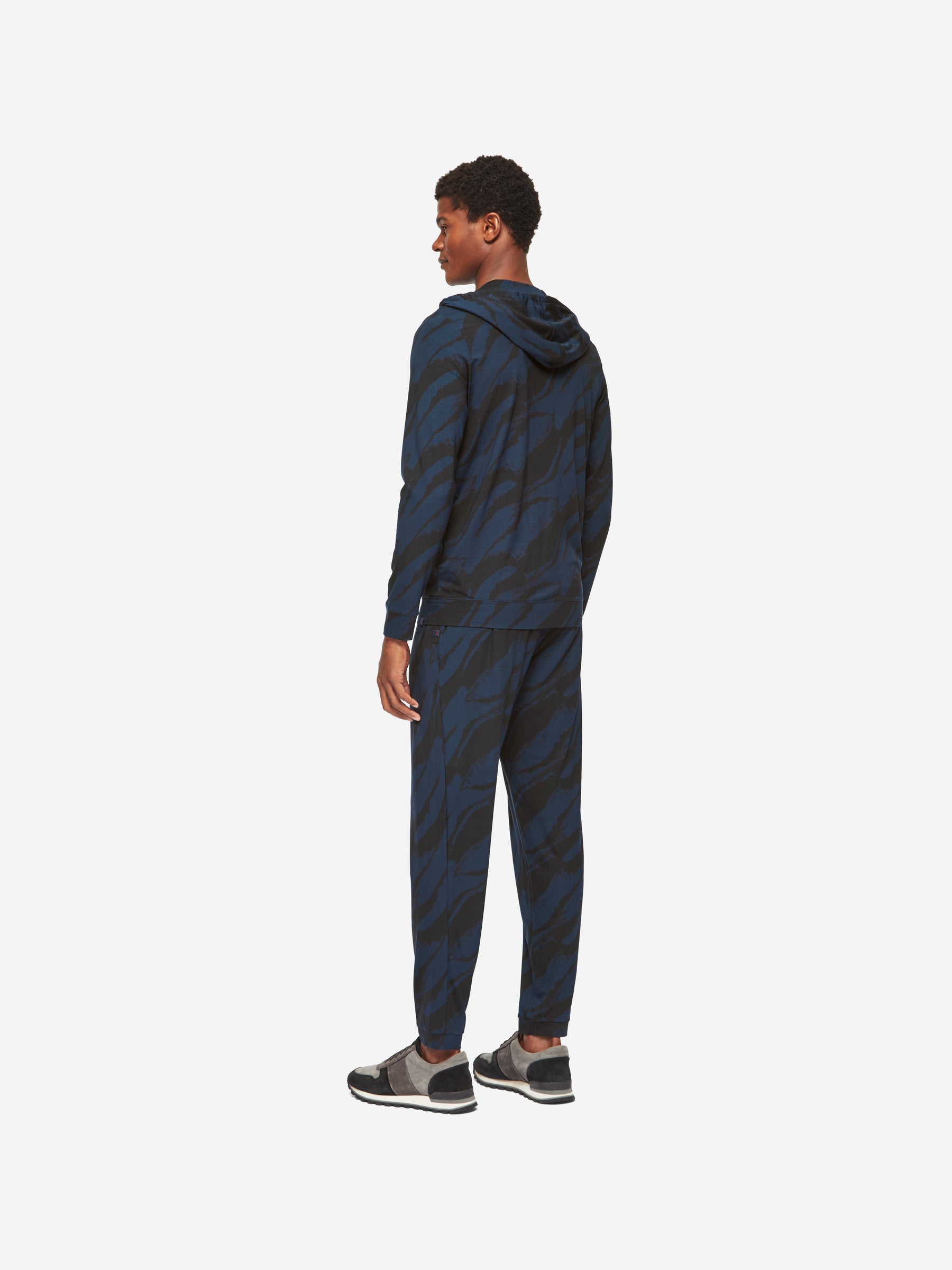 Men's Hoodie London 8 Micro Modal Navy