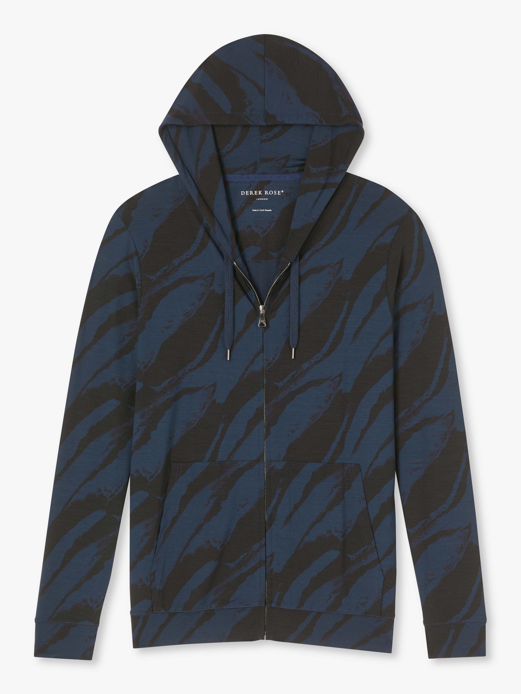 Men's Hoodie London 8 Micro Modal Navy