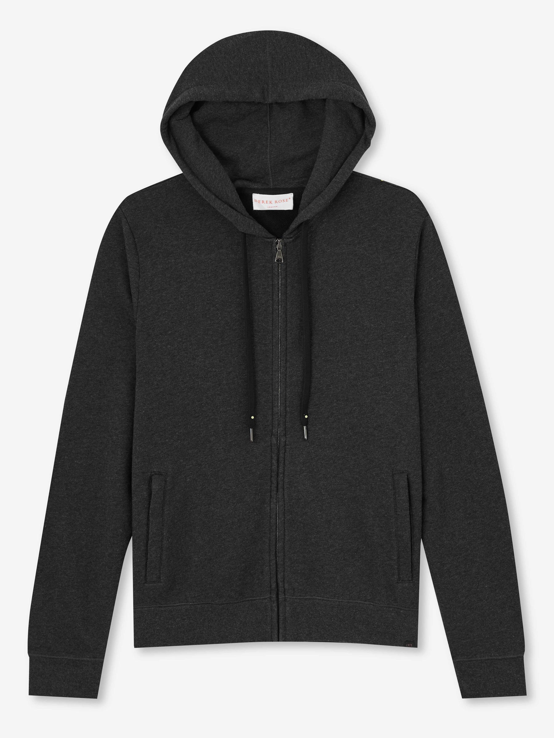 Men's Hoodie Quinn Cotton Modal Charcoal