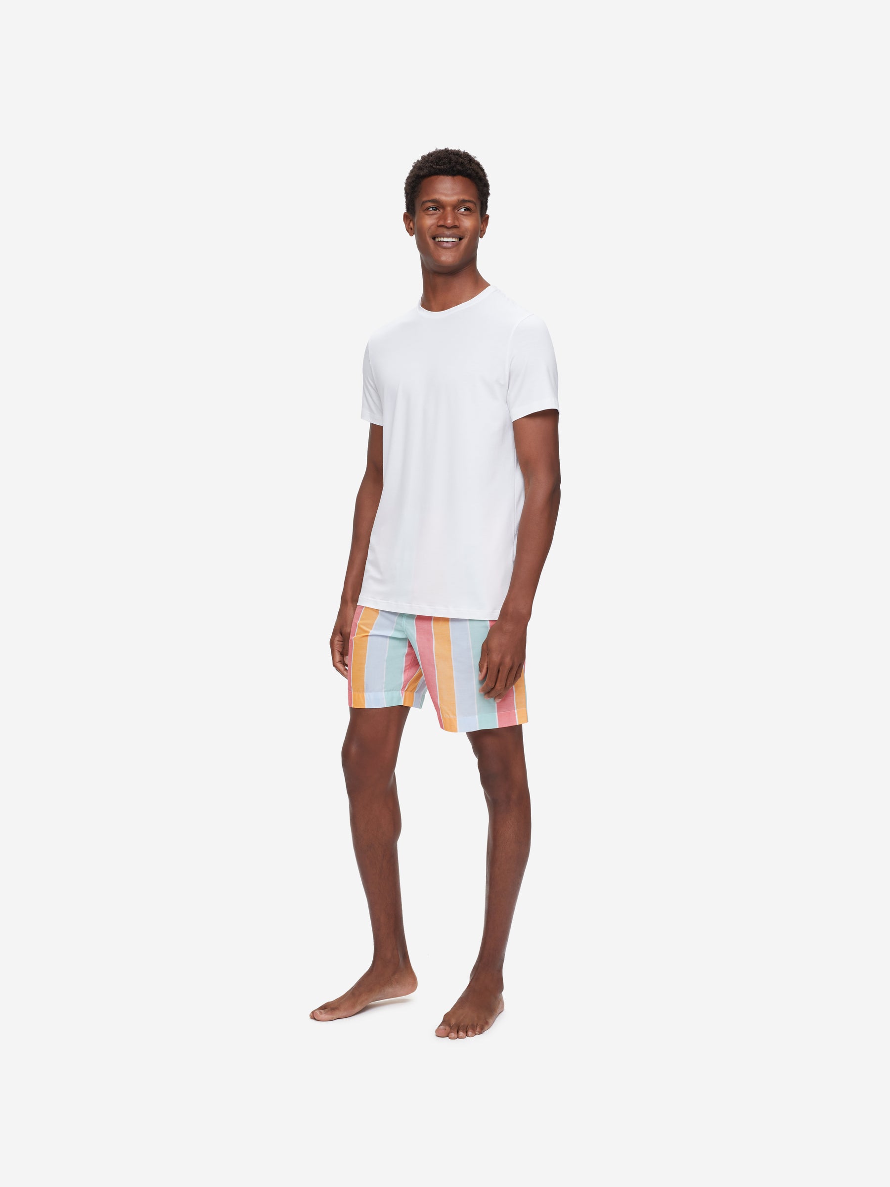 Men's Lounge Shorts Amalfi 18 Cotton Batiste Multi