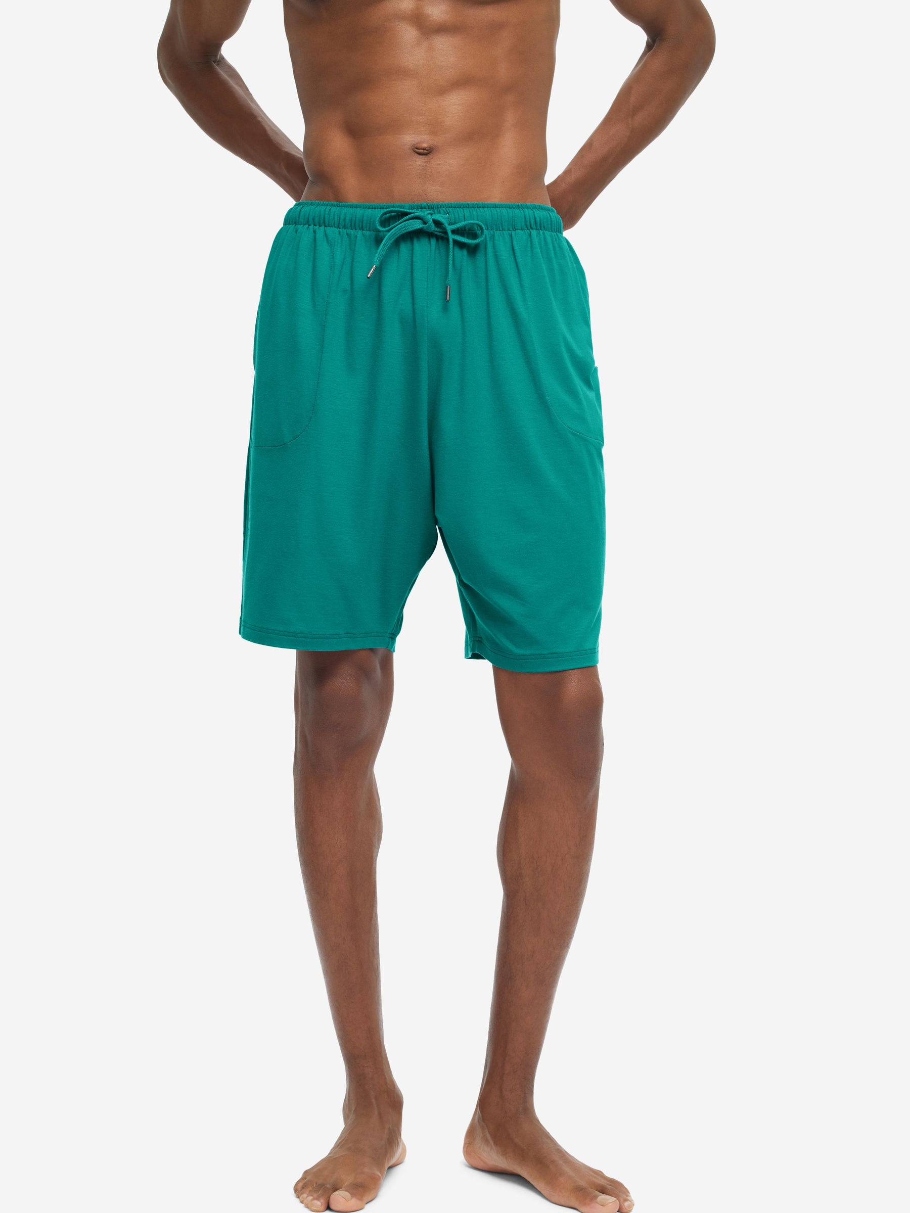 Men's Lounge Shorts Basel Micro Modal Stretch Jungle Green
