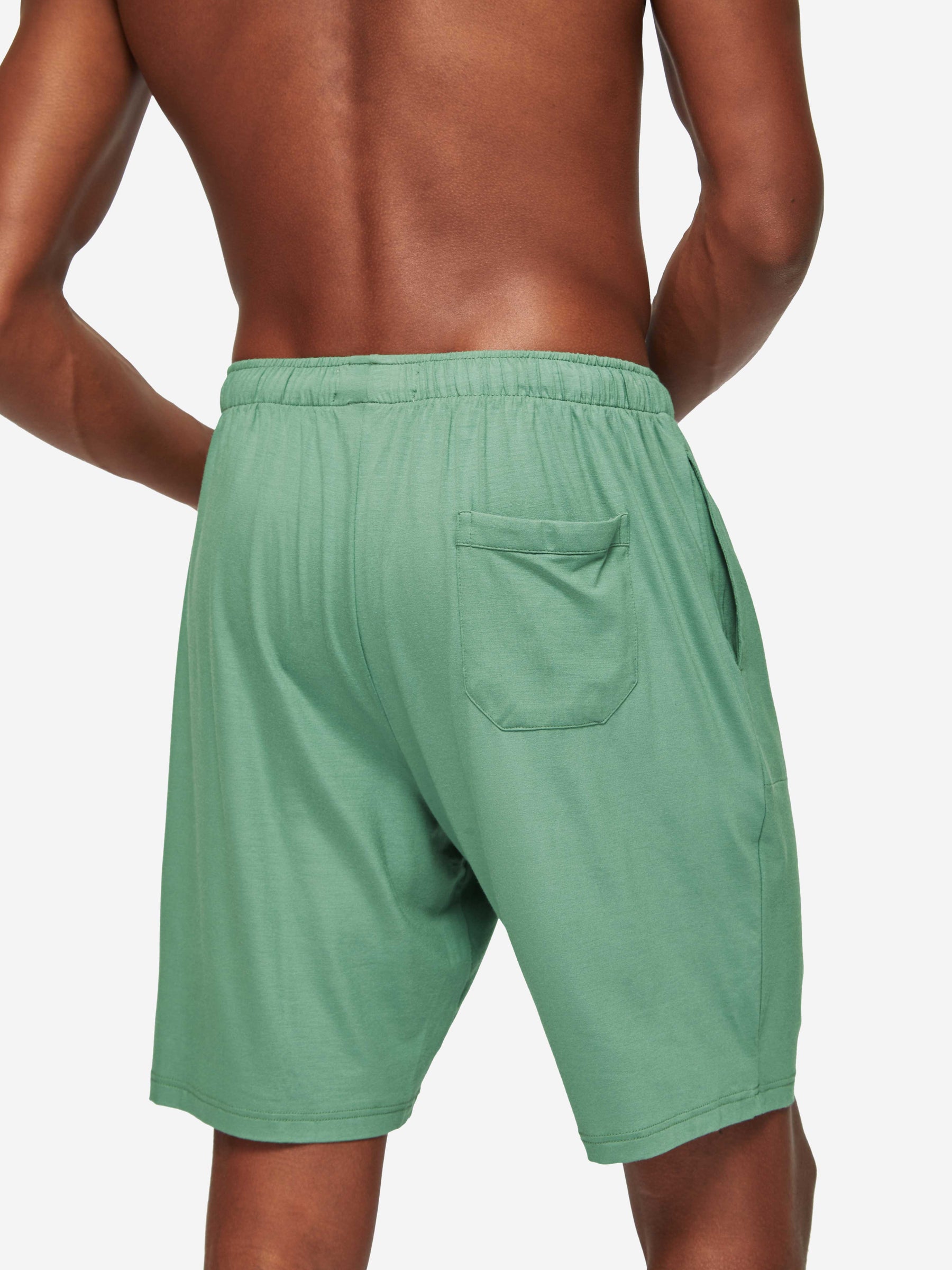 Men's Lounge Shorts Basel Micro Modal Stretch Sage Green