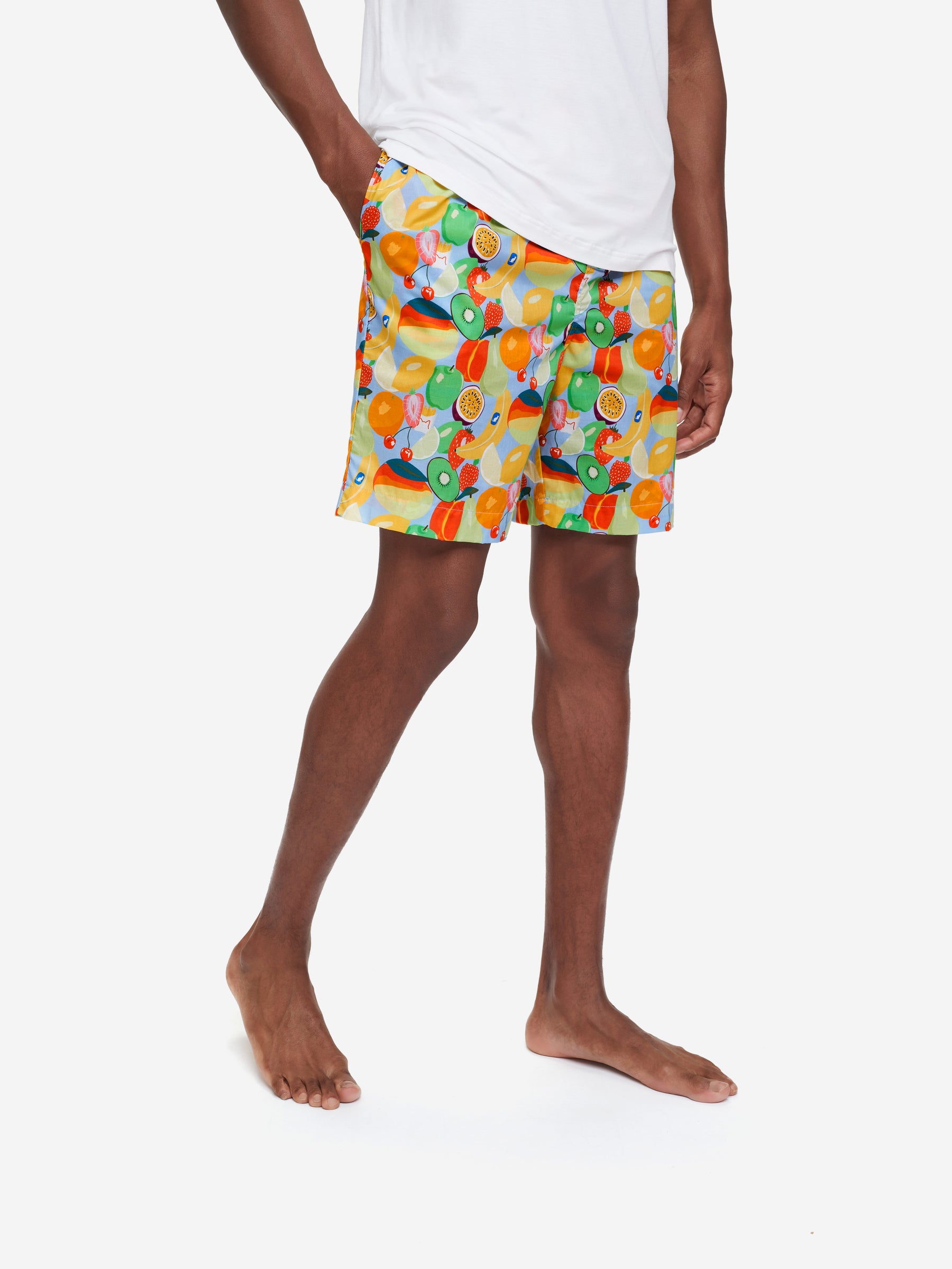 Men's Lounge Shorts Ledbury 49 Cotton Batiste Multi
