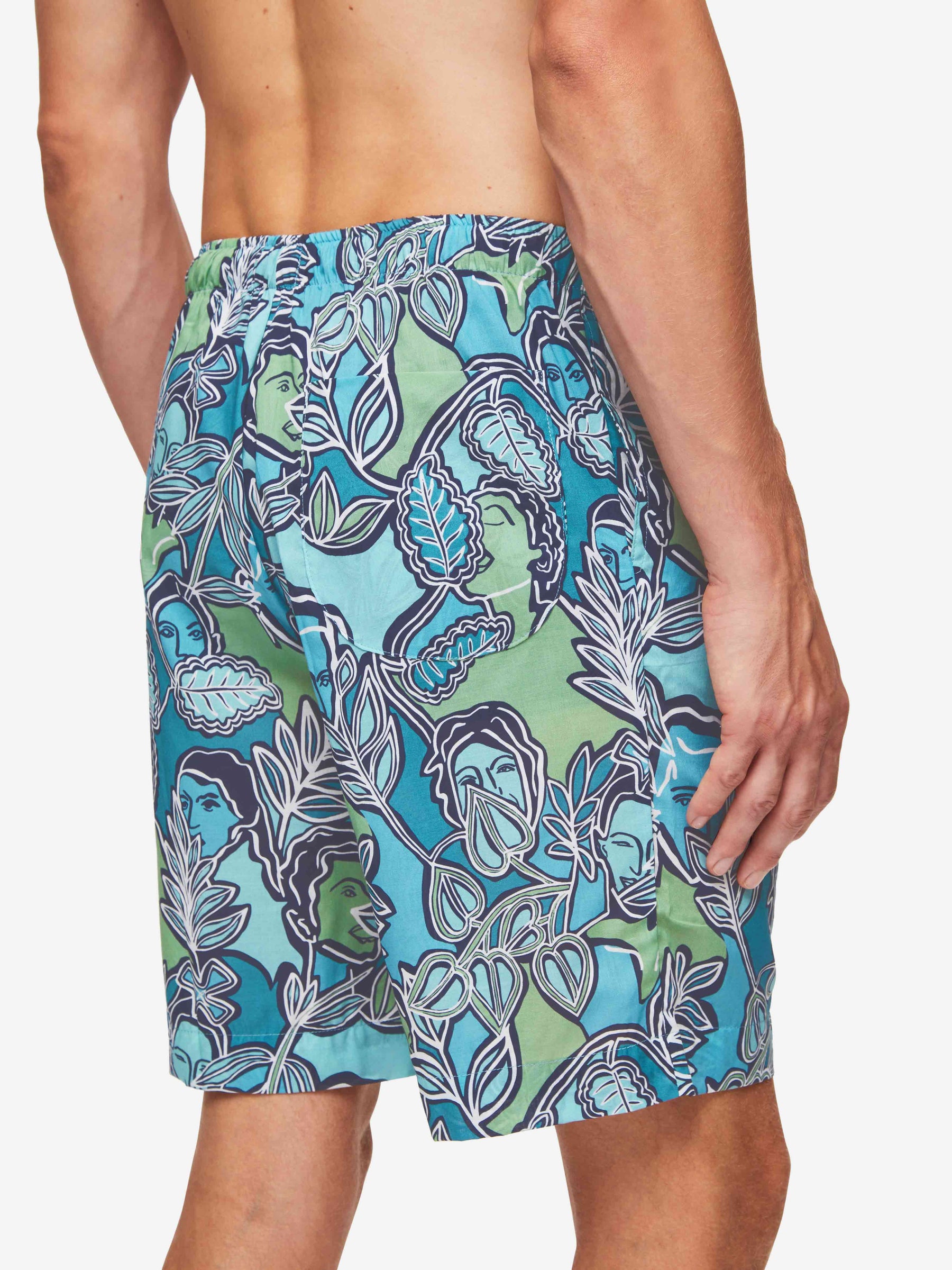 Men's Lounge Shorts Ledbury 57 Cotton Batiste Multi