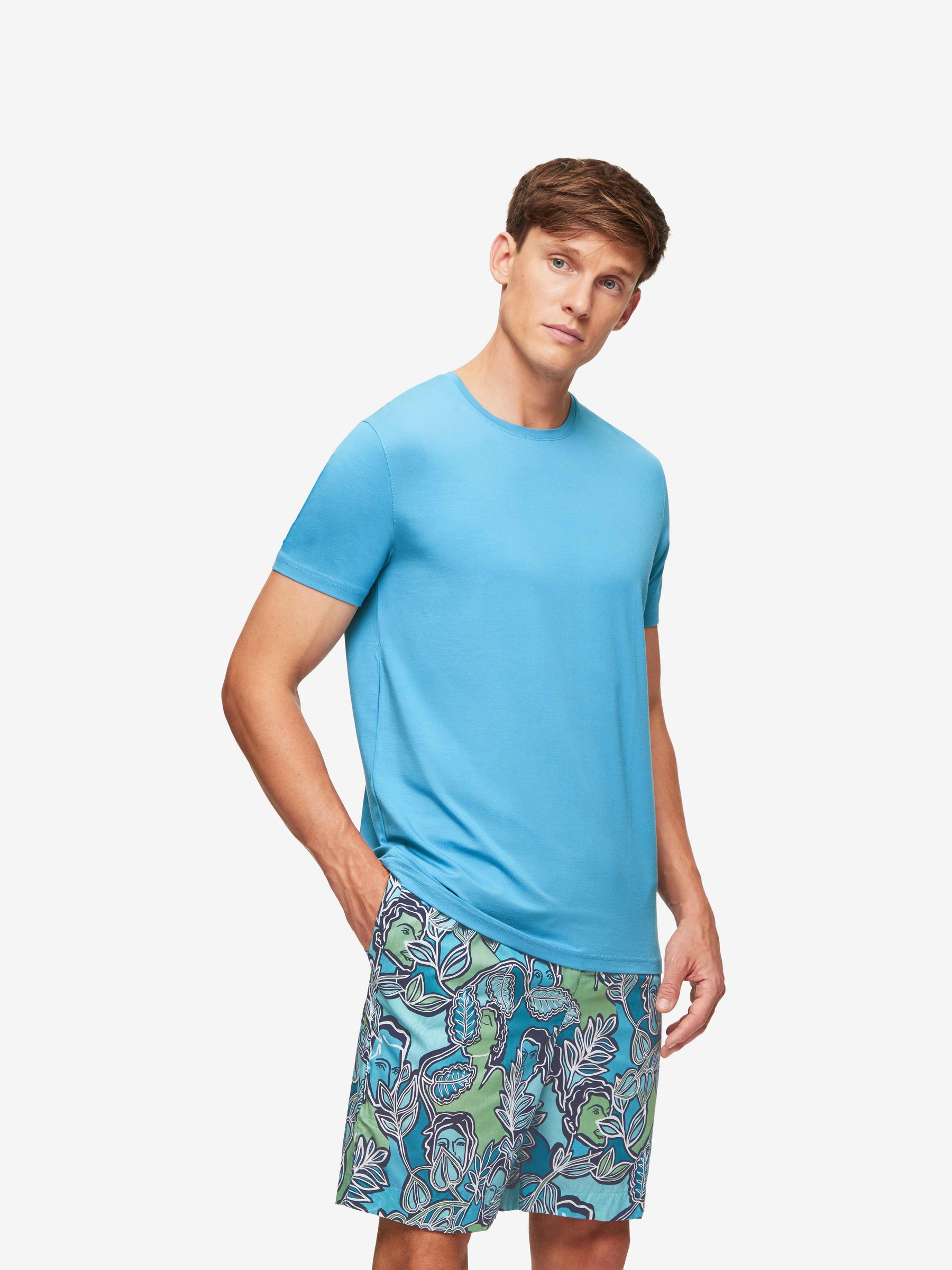 Men's Lounge Shorts Ledbury 57 Cotton Batiste Multi