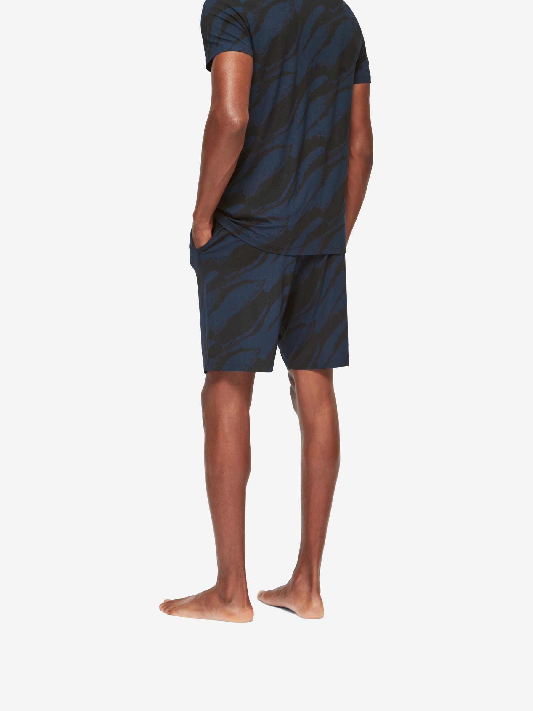 Men's Lounge Shorts London 8 Micro Modal Navy