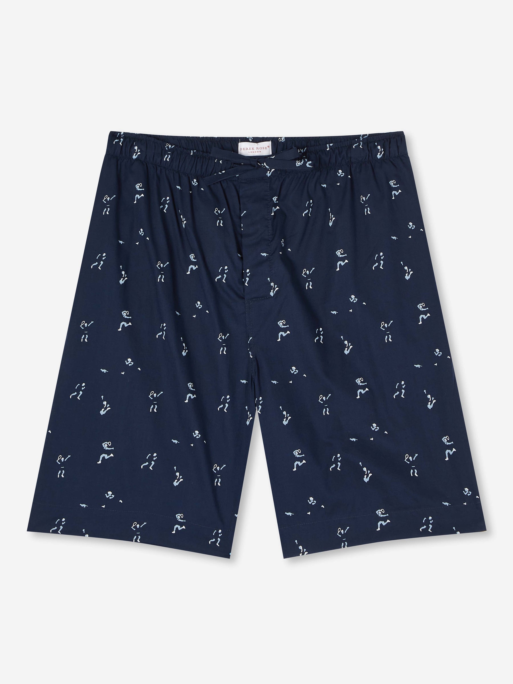 Men's Lounge Shorts Nelson 91 Cotton Batiste Navy