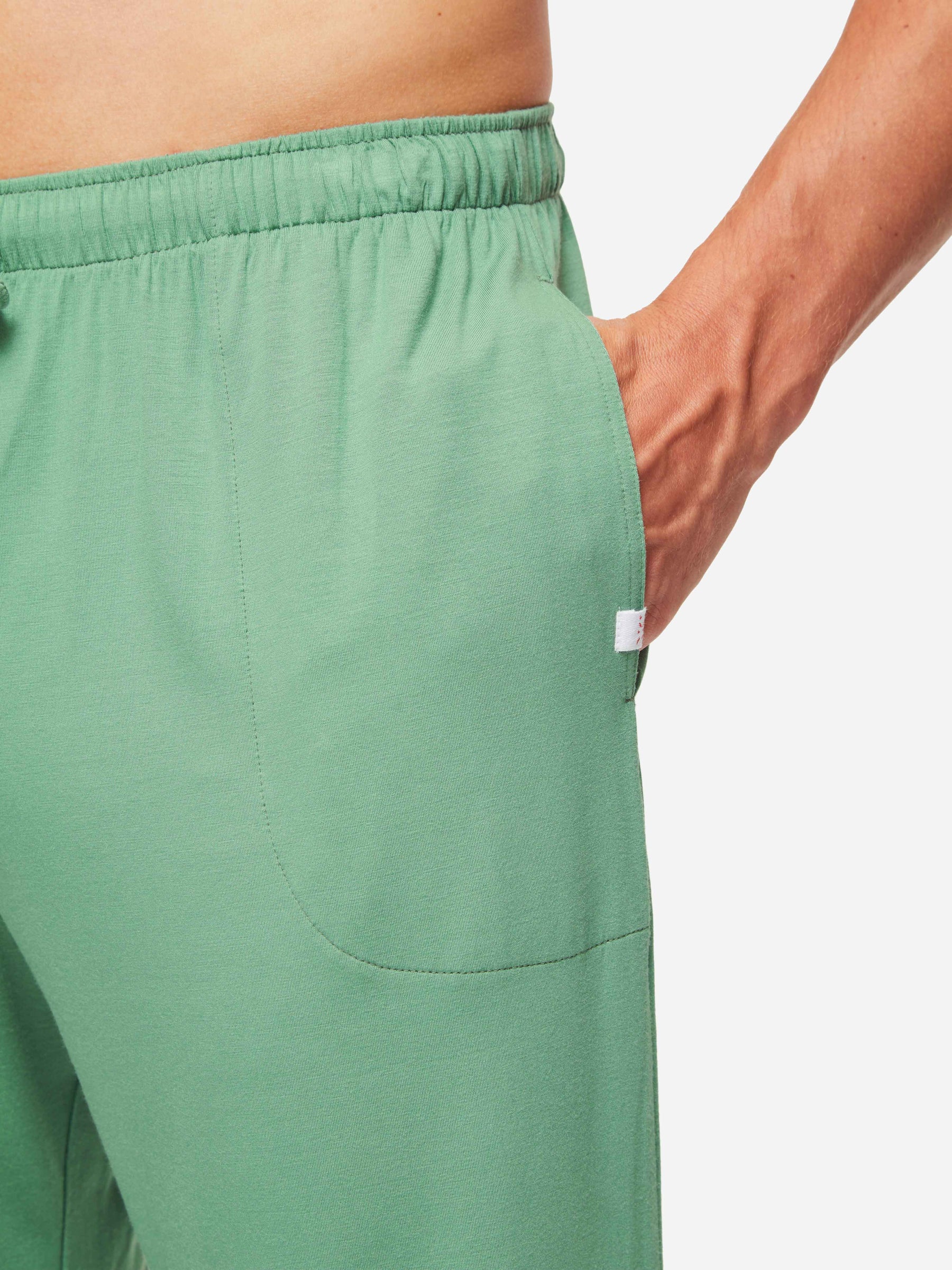 Men's Lounge Trousers Basel Micro Modal Stretch Sage Green