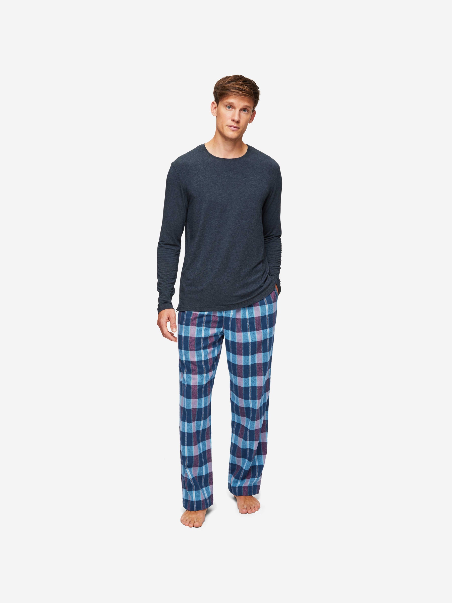 Men's Lounge Trousers Kelburn 29 Brushed Cotton Multi