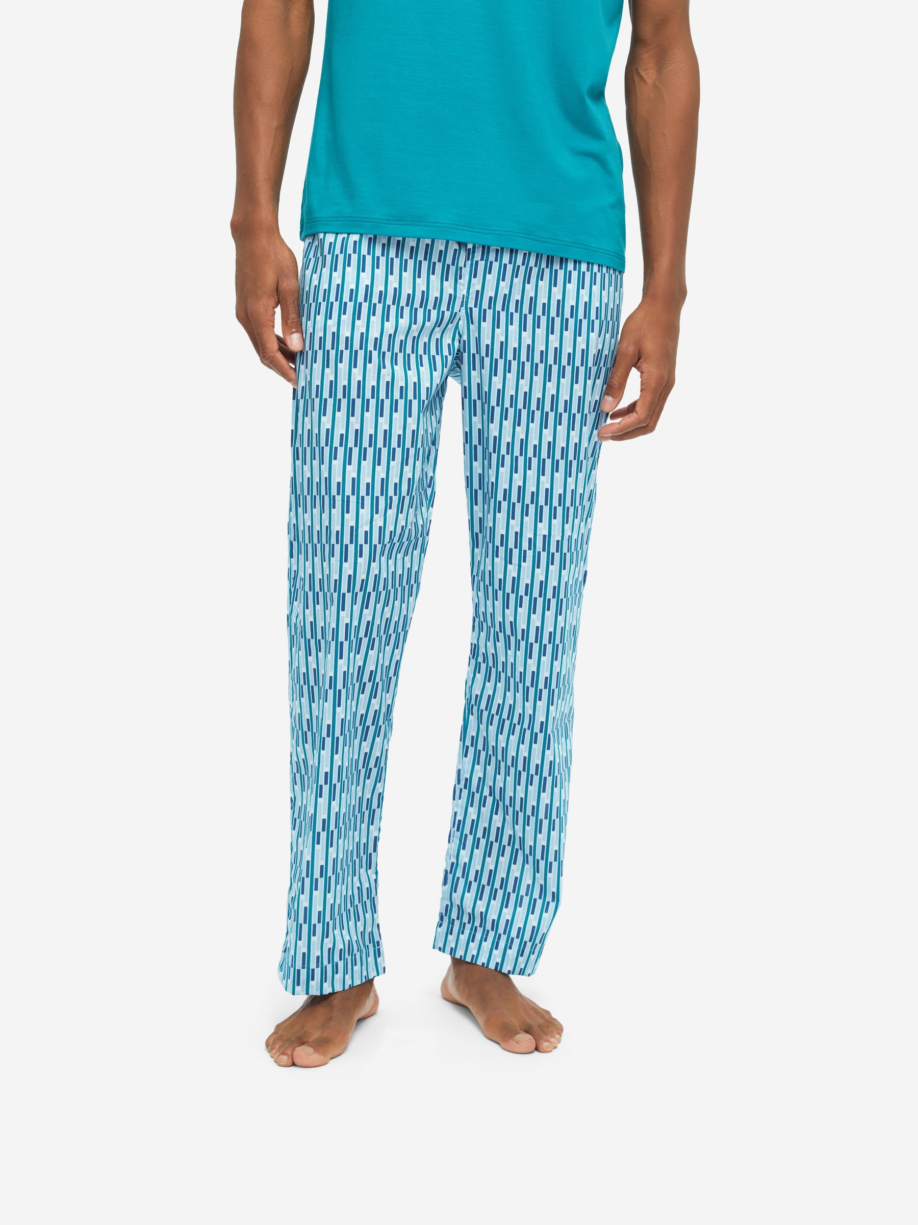 Men's Lounge Trousers Ledbury 53 Cotton Batiste Multi